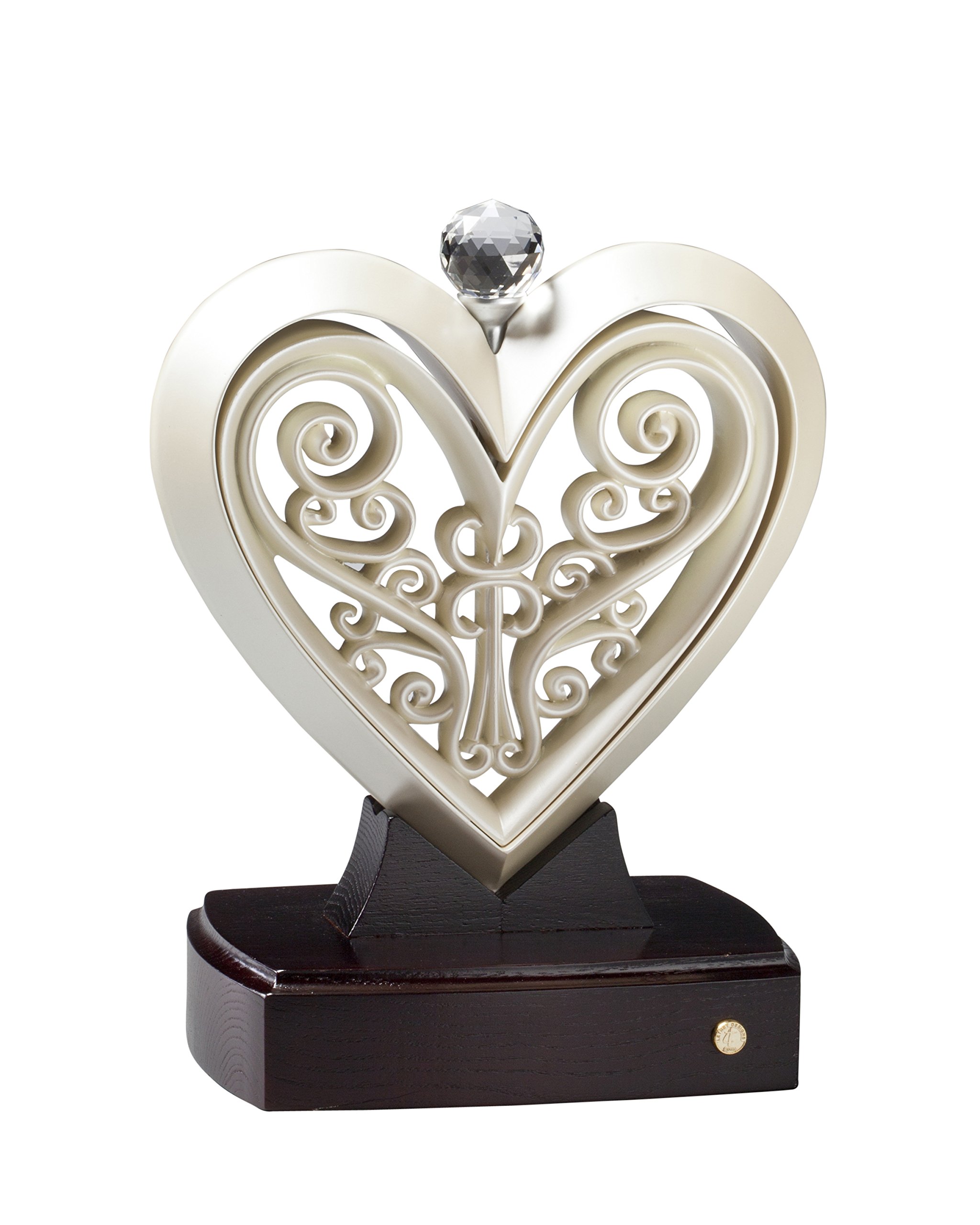Unity Heart Ivory Color Ceremony Set - Elegant Unity Sand & Candle Alternative for Wedding Vows, Anniversary Celebrations & Romantic Ceremonies