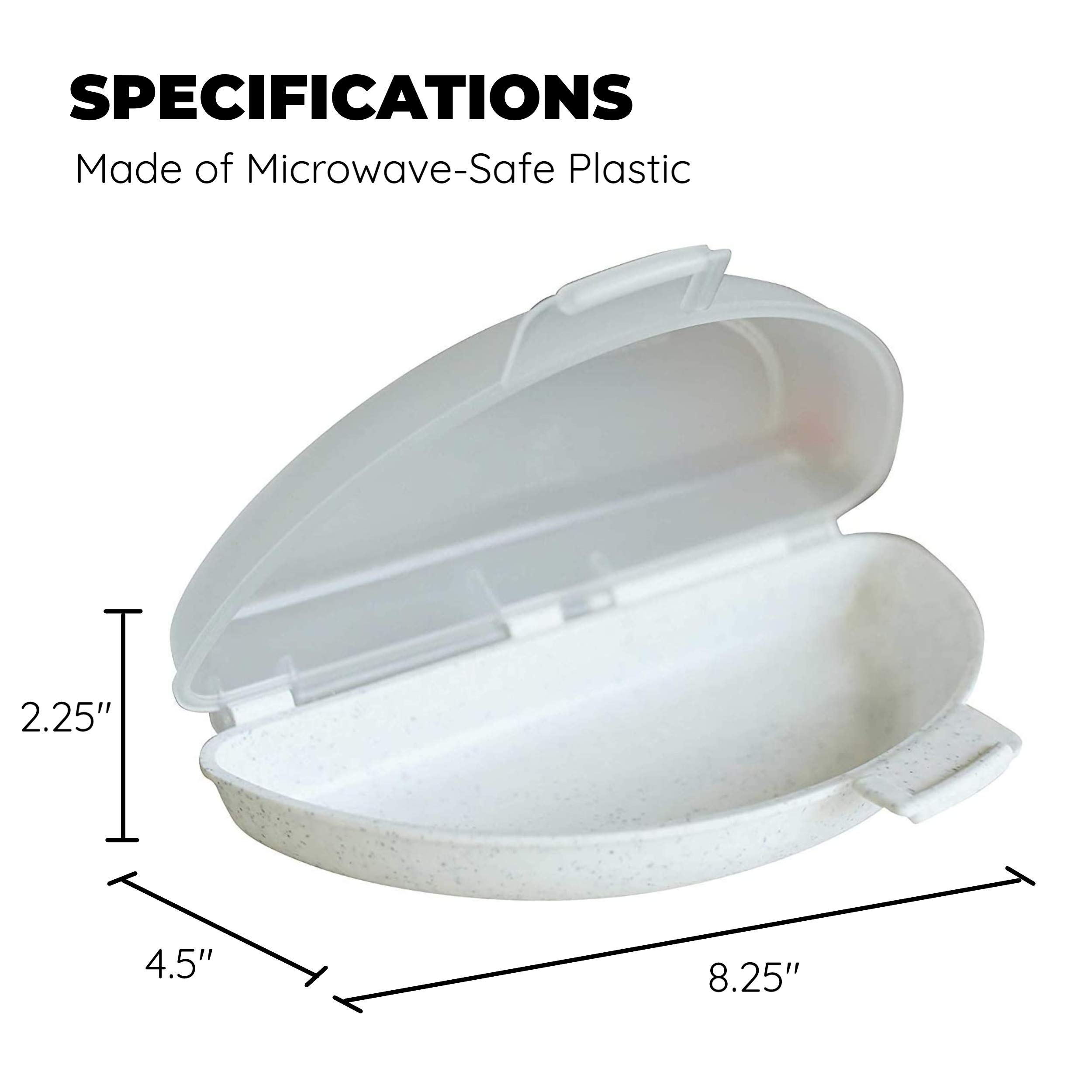 Nonstick Microwave Omelet Maker - Quick & Easy Egg Cooker for Breakfast, Holds 3 Eggs, Dishwasher Safe - Perfect for Busy Mornings, Dorm Cooking & Camping Meals