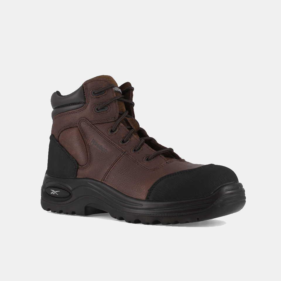 6 Inch Sport Comp Toe Work Boots for Men - Lightweight Safety Shoes with Steel Toe Protection - Perfect for Construction, Warehouse & Outdoor Work