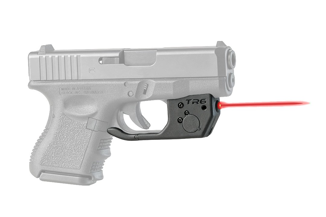 ArmaLaser TR6 Red Laser Sight for Glock 26 27 33 - GripTouch Activation System | Tactical Handgun Accessory for Self Defense & Range Shooting