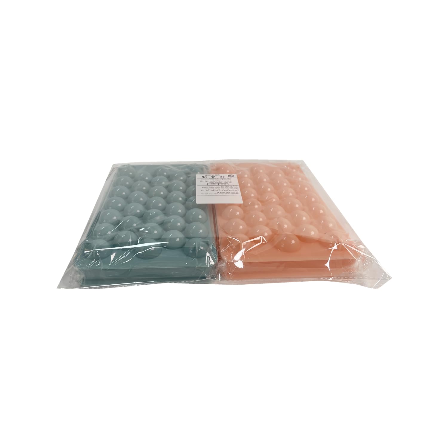 mciskin Mini Ice Cube Tray Balls - 2 Pack Round Ice Ball Maker Mold with Lid for Freezer | Perfect for Cocktails, Whiskey, Tea & Coffee | Ideal for Home Bars, Parties & Beverage Chilling