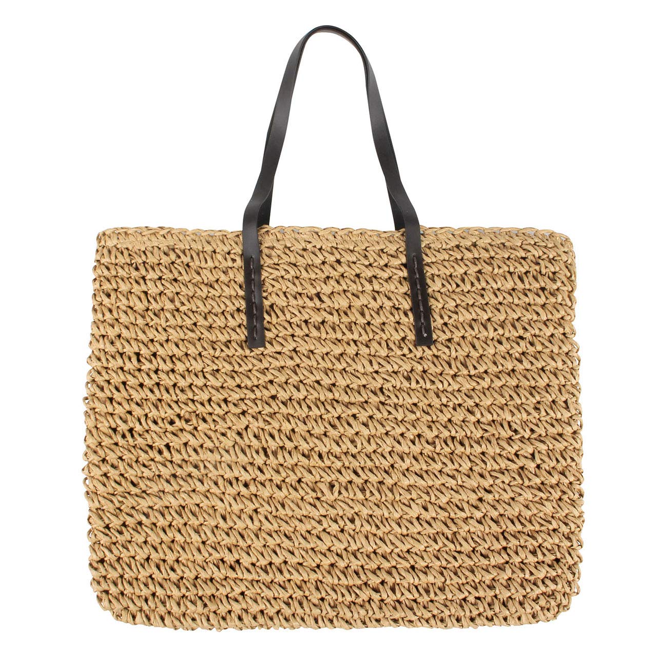 Manfnee Handwoven Straw Crossbody Bag with Tassel - Boho Beach Purse for Women & Girls - Perfect for Summer Vacations, Beach Trips, and Casual Outings