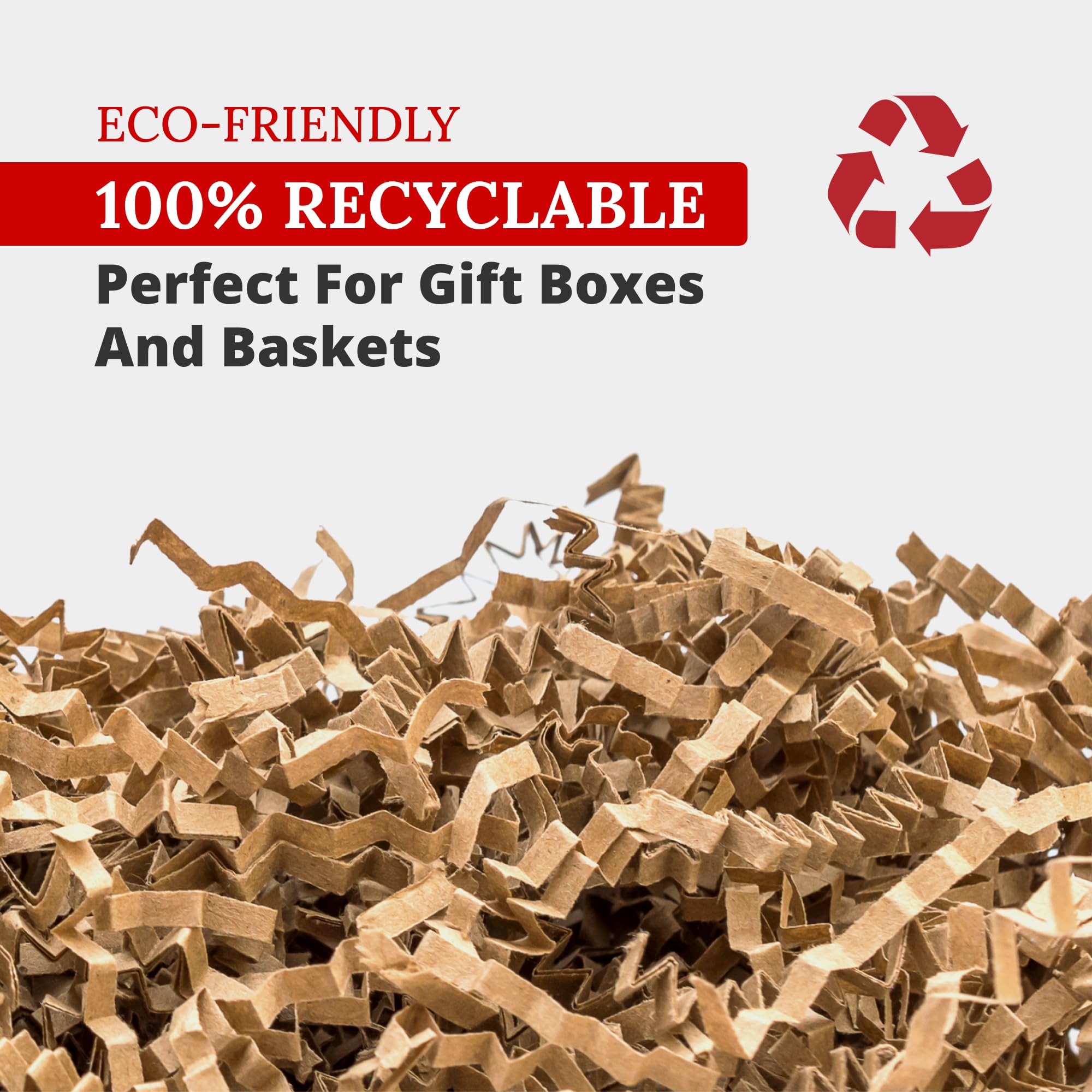 Partners Brand 10 lb. Kraft Crinkle Paper - Bulk Packing Material for Shipping, Moving & Storage | Eco-Friendly Packaging Filler for Gift Wrapping, Crafts & Ecommerce Shipments