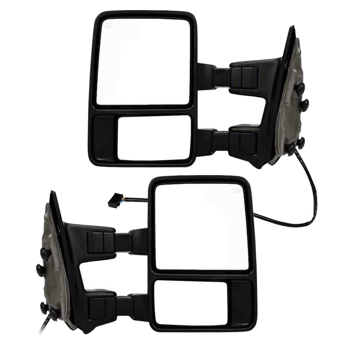 AKENEGX Heated Power Side Mirrors for 2003-2007 Ford F-350 Super Duty - Tow Signal & Defrost Function - Perfect for Winter Driving & Towing Trailers