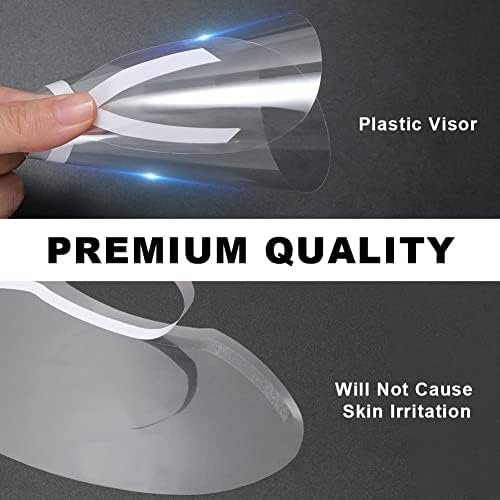 30 Pack Clear Shower Face Shields for Adults - Waterproof Eyebrow Visor for Eyelash Extensions Aftercare, Eyelid Surgery Recovery & Salon Use | Perfect for Showering, Washing Face & Protecting Lash Extensions
