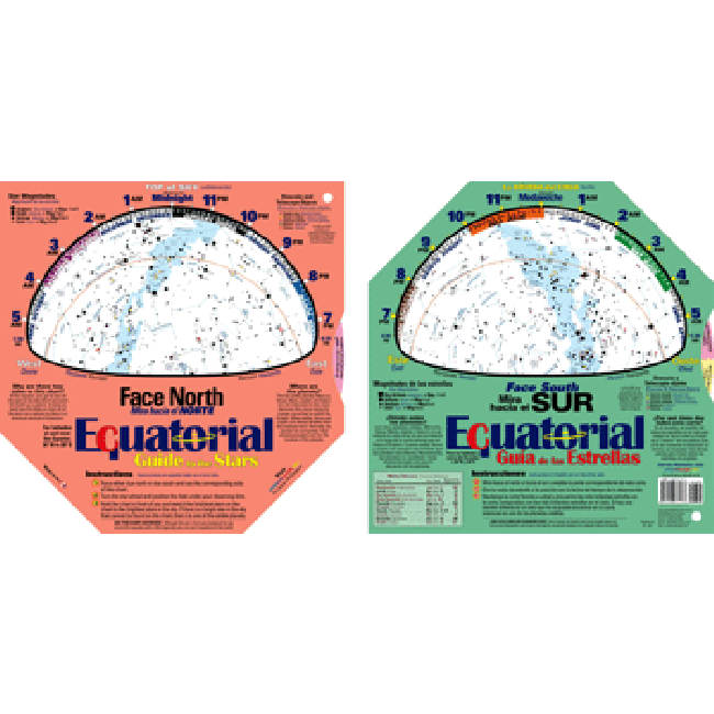 Equatorial Planisphere - Star Guide for Astronomy Enthusiasts | Perfect for Stargazing, Night Sky Observation & Astronomy Education