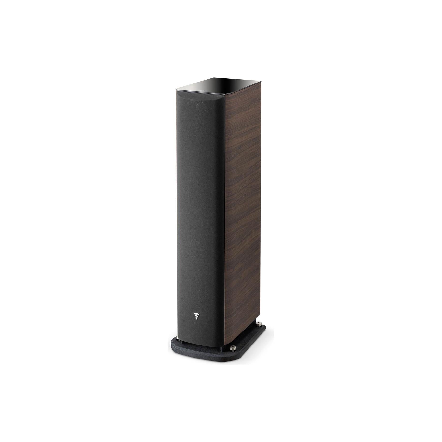 Focal Aria 926 Walnut Floor Standing Speakers - High-End Home Audio System for Music & Movie Theater Experience