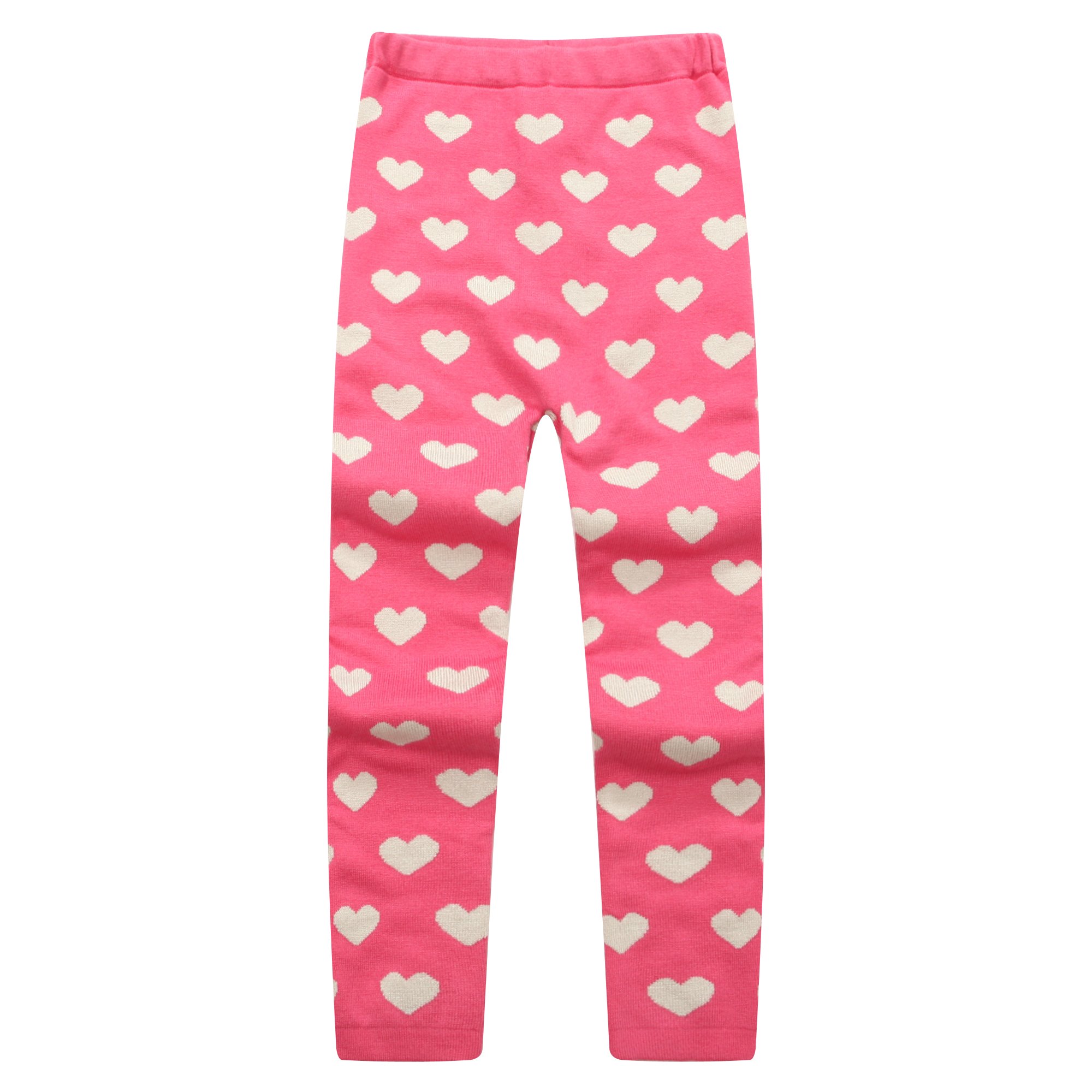 Richie House Girls' Knit Leggings - Soft & Stretchy for Play & School
