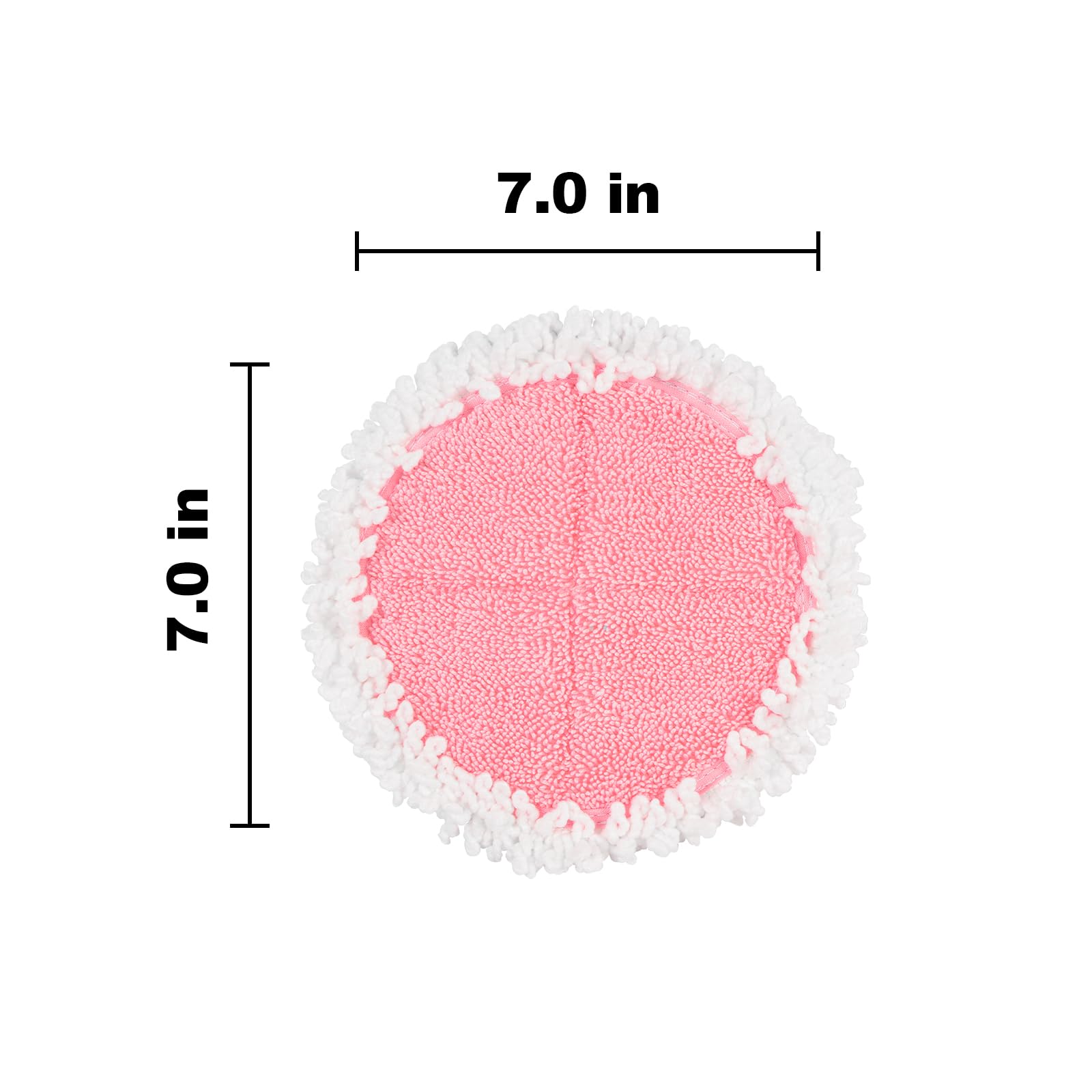 VMAI Electric Mop Replacement Pads - 4 Pack Washable Microfiber Cleaning Pads for G700 & P700 Cordless Electric Mops (Pink) - Perfect for Hardwood Floors, Tile & Laminate Cleaning