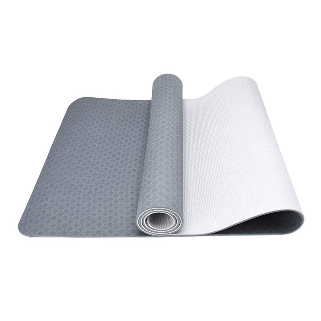 6mm Non-Slip TPE Yoga Mat - 72x24 Inch Extra Thick Exercise Mat for Yoga, Pilates, Gym & Home Workouts | Perfect for Beginners, Fitness & Camping with Free Carrying Strap