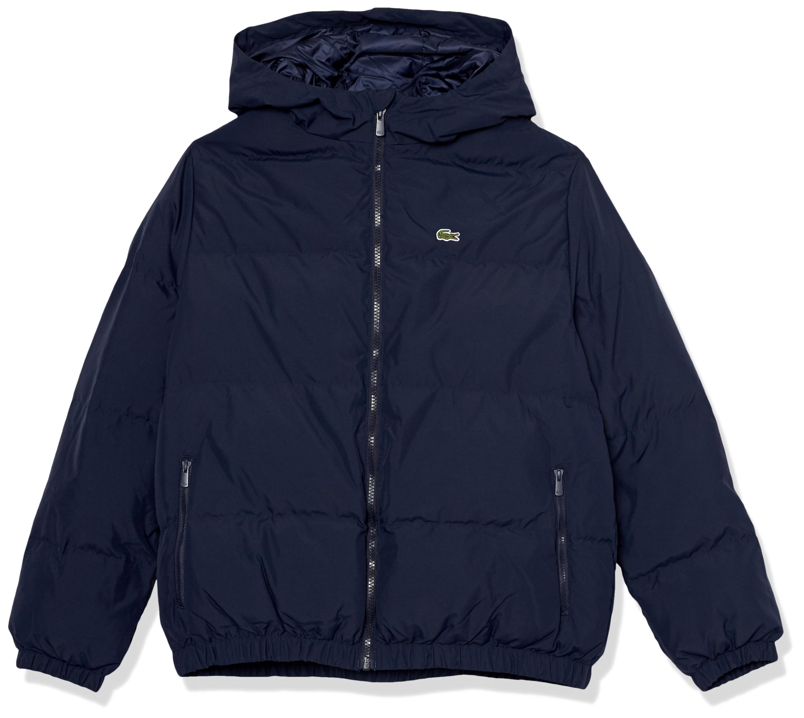 Lacoste Kids' Hooded Puffer Jacket with Crocodile Logo - Warm Winter Coat for Boys & Girls - Perfect for School, Outdoor Play & Cold Weather Activities