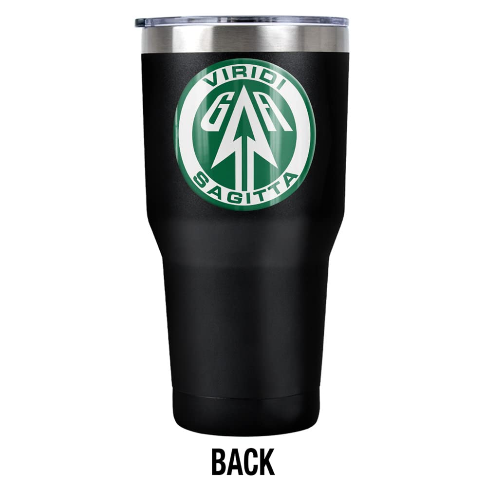 The Arrow Sigil Stainless Steel Tumbler 30 oz - Vacuum Insulated Coffee Travel Mug with Leakproof Sliding Lid - Double Wall Thermal Cup for Hot & Cold Drinks - Perfect for Office, Gym, Camping and Road Trips