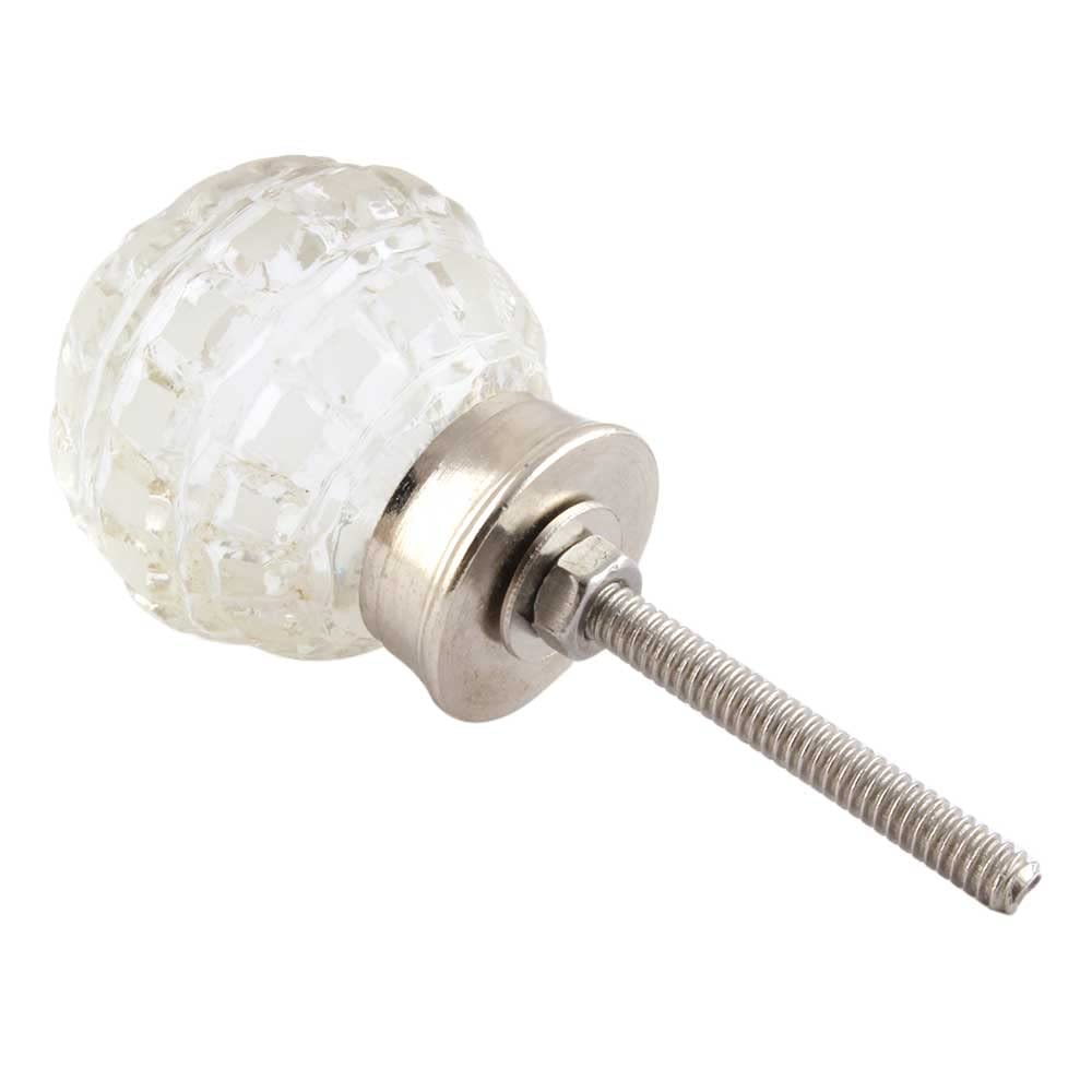10 Pack Clear Round Glass Drawer Knobs - Premium Kitchen Cabinet Hardware & Dresser Pulls for Home Decor - Perfect for Bedroom, Bathroom & Office Furniture Upgrades