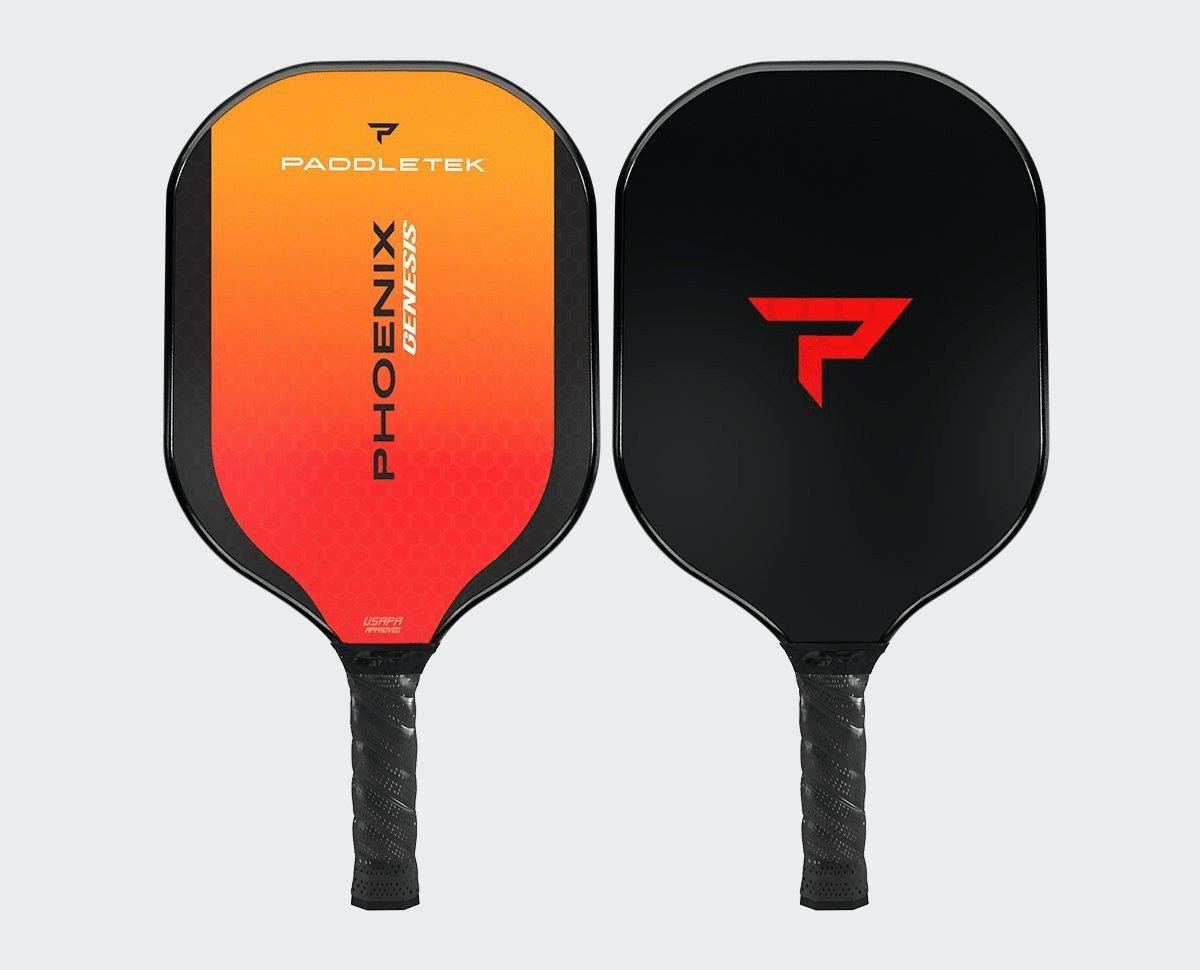 Paddletek Phoenix Genesis Pickleball Paddle - Premium Carbon Fiber Face with Polymer Core - Perfect for Tournament Play & Outdoor Games
