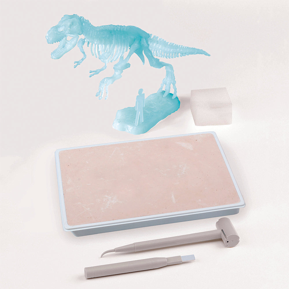 Glow in the Dark T-Rex Dinosaur Excavation Kit - STEM Educational Fossil Dig Toy for Kids - Perfect for Science Experiments, Birthday Gifts & Dinosaur Party Activities