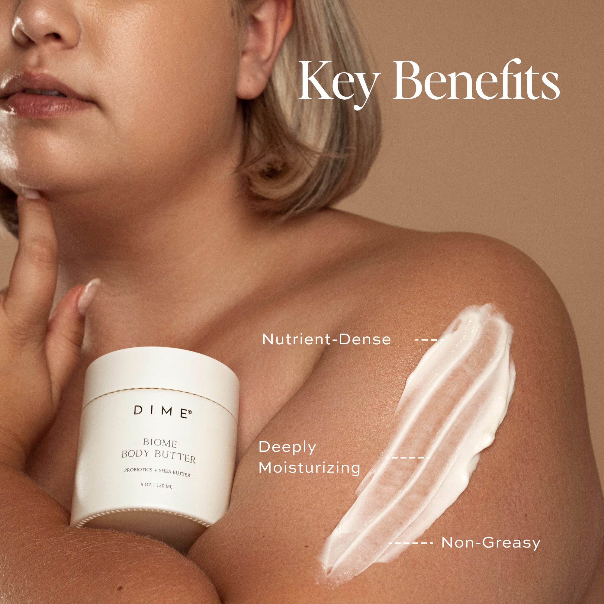 Biome Body Butter - Organic & Natural Moisturizing Cream for Dry Skin | Hydrating & Nourishing for Face, Hands & Body | Perfect for Daily Skincare & Post-Workout Recovery