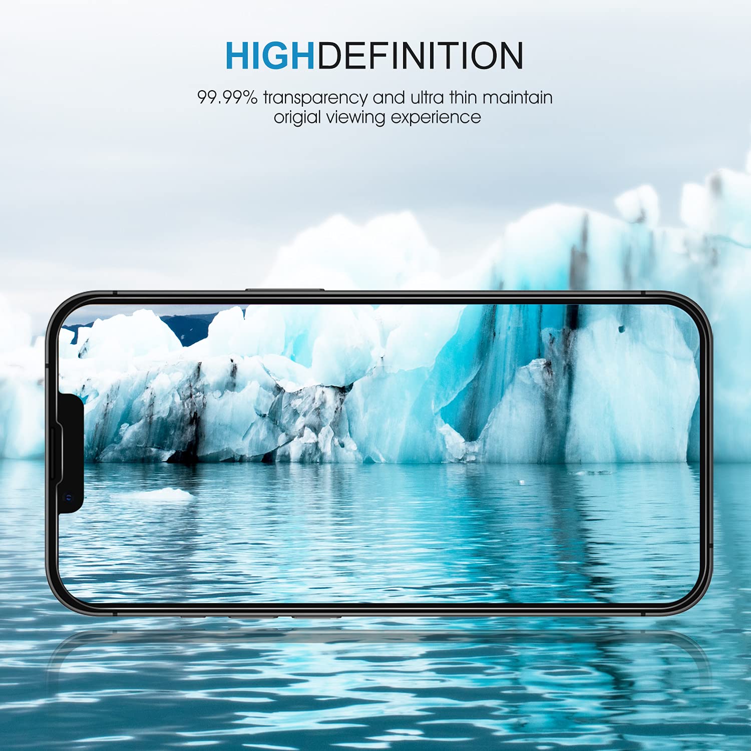 SPARIN 3 Pack Tempered Glass Screen Protector for iPhone 14/13/13 Pro 6.1 Inch - Case Friendly, Anti-Scratch, Bubble-Free - Perfect for Daily Use, Travel & Work Protection