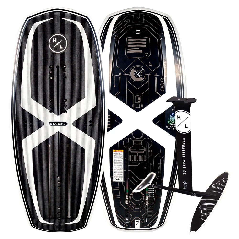 Hyperlite Starship with Raptor 1100 Foil Kit 2025 - Premium Hydrofoil Board for Wakeboarding & Watersports | Perfect for Lakes, Oceans & Extreme Water Adventures