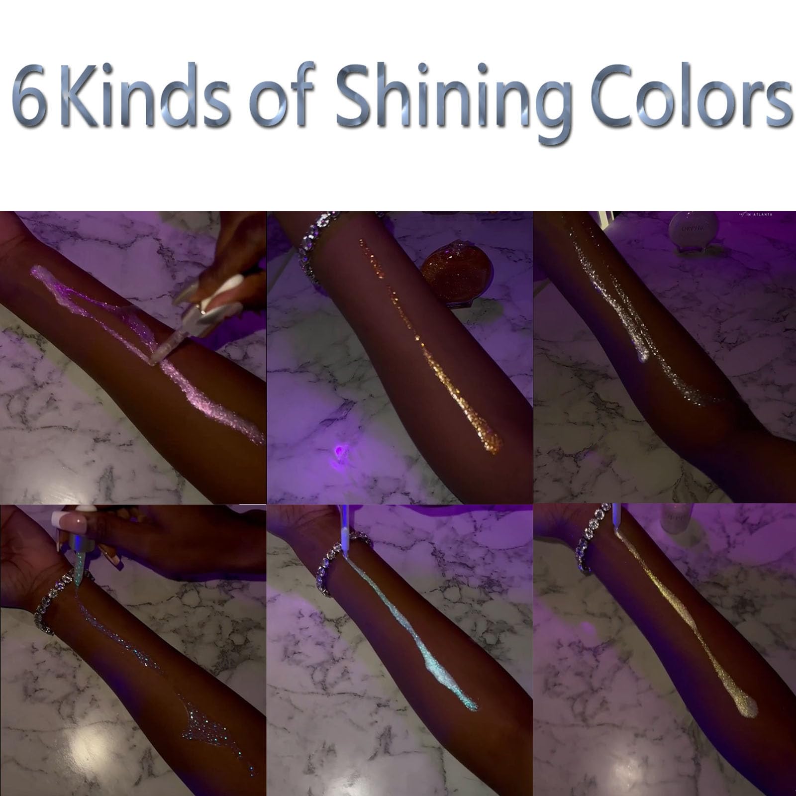Orphic Body Shimmer & Glitter Oil - 30ml Shimmering Dry Body Oil with Golden Glow | Shiny Lotion for Parties, Festivals & Night Out Makeup