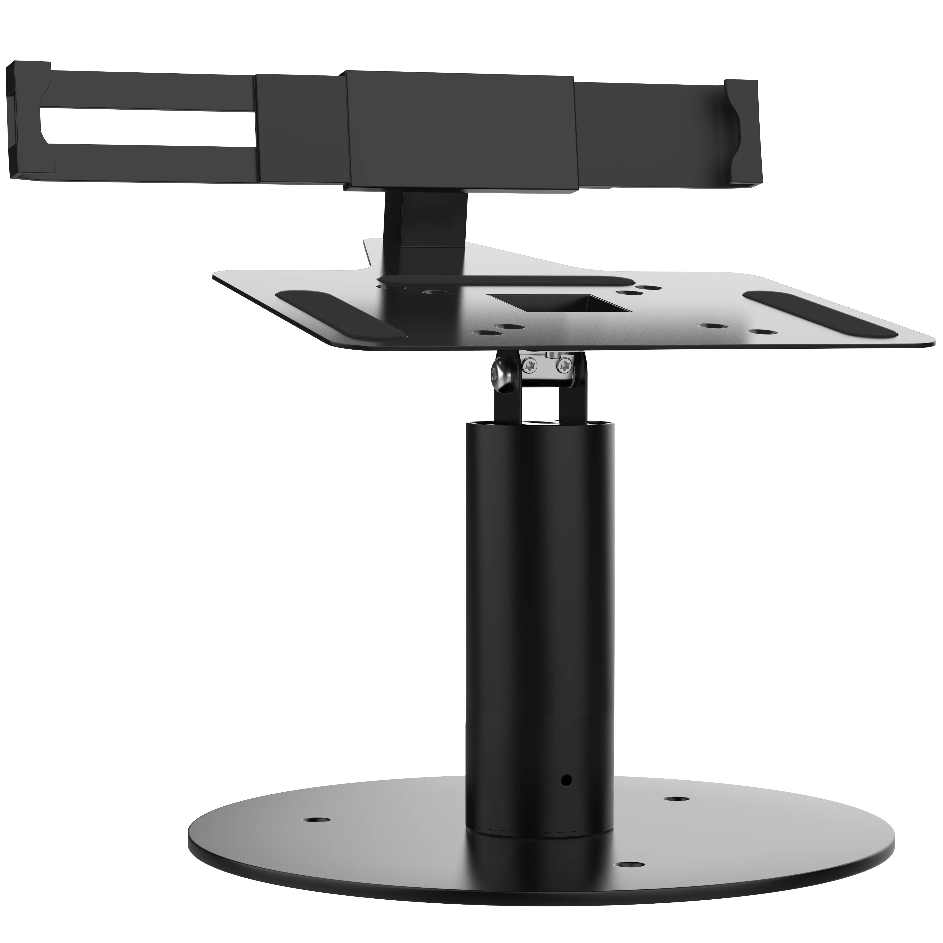 Heavy Duty Laptop Security Arm Stand - Adjustable Locking Mount for Office & Public Spaces - Secure Your Device in Libraries, Cafes & Workstations