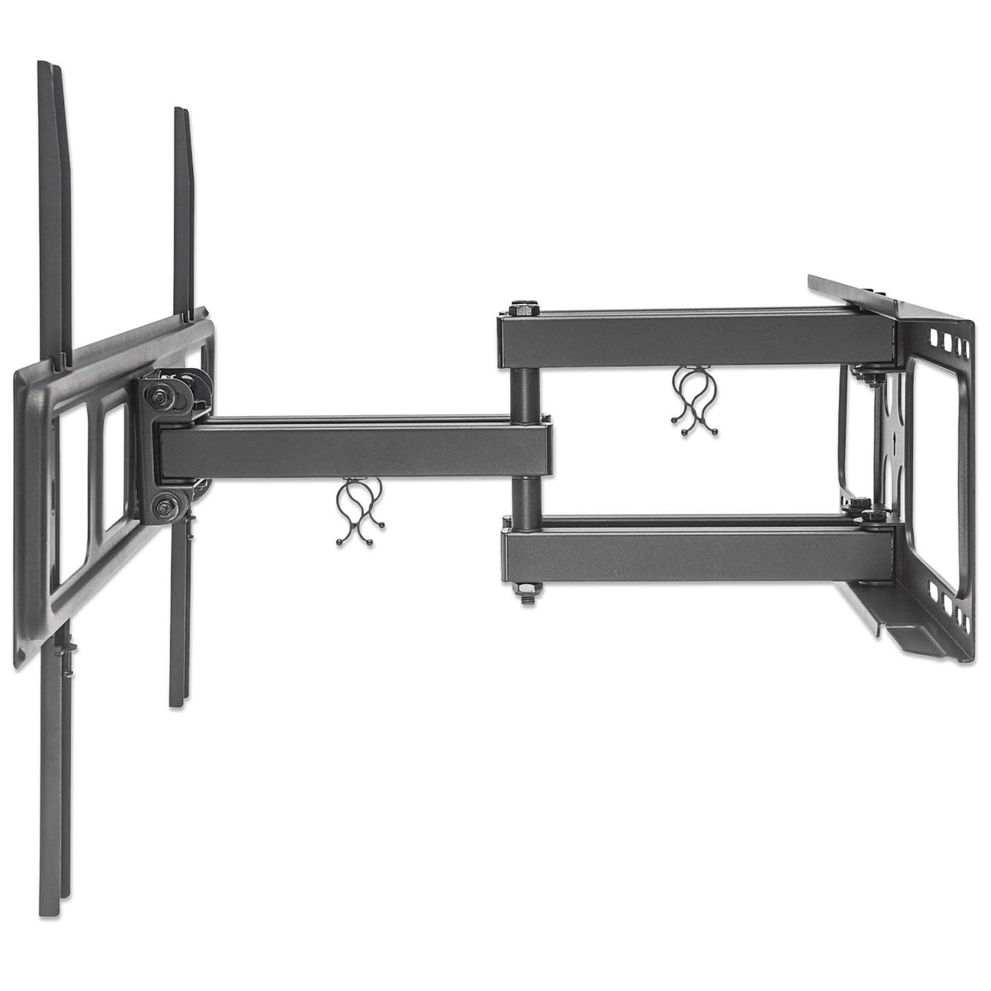 Full Motion TV Wall Mount Bracket with Post Leveling Adjustment - Articulating Swivel Tilt for 26-70 Inch Flat Screen TVs - Perfect for Living Room, Bedroom & Home Theater Setup