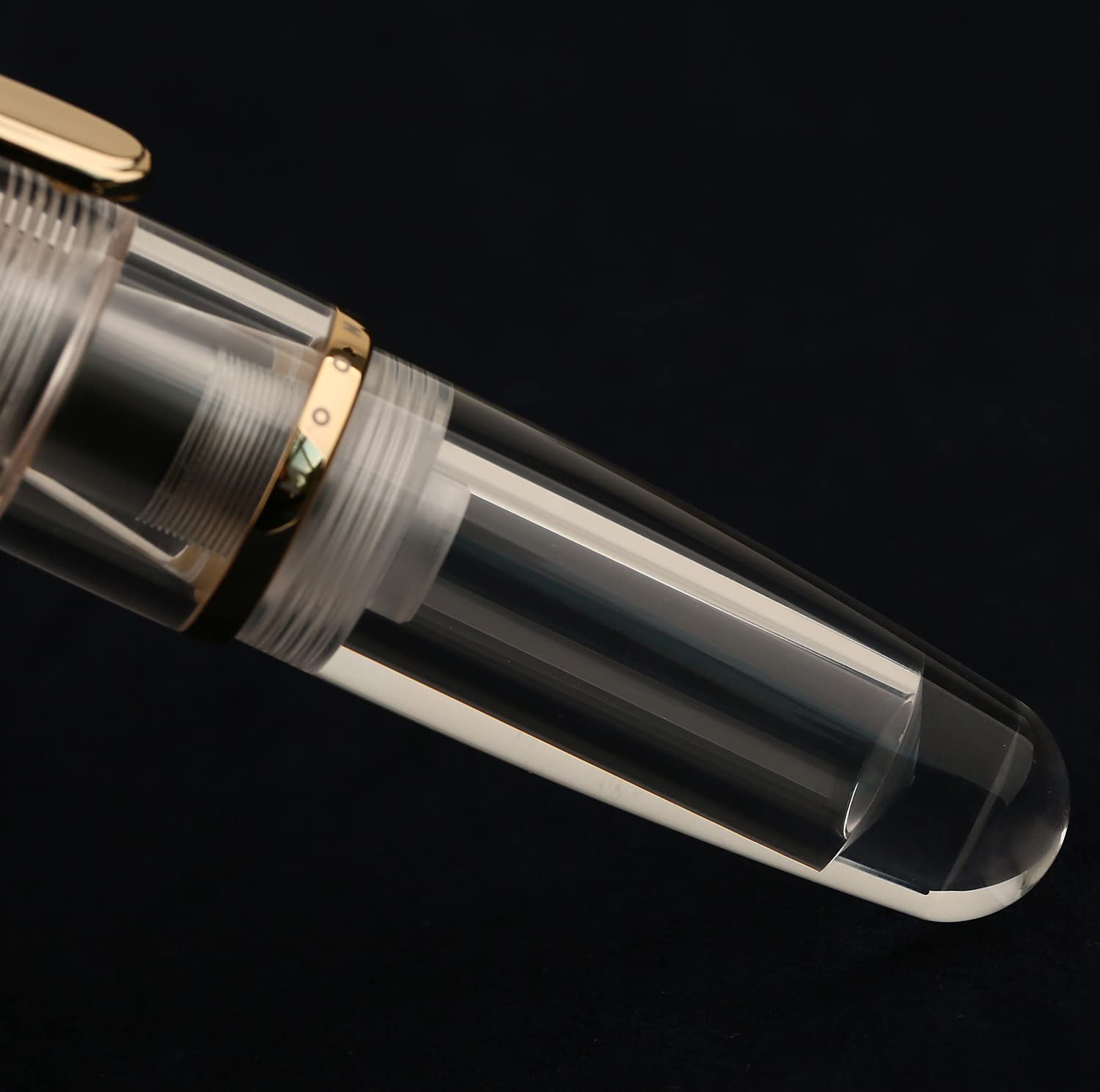 Q1 Mini Fountain Pen - Transparent Acrylic Eyedropper Pen with Medium Nib | Compact Travel Writing Set for Journaling, Note Taking & Gift Giving