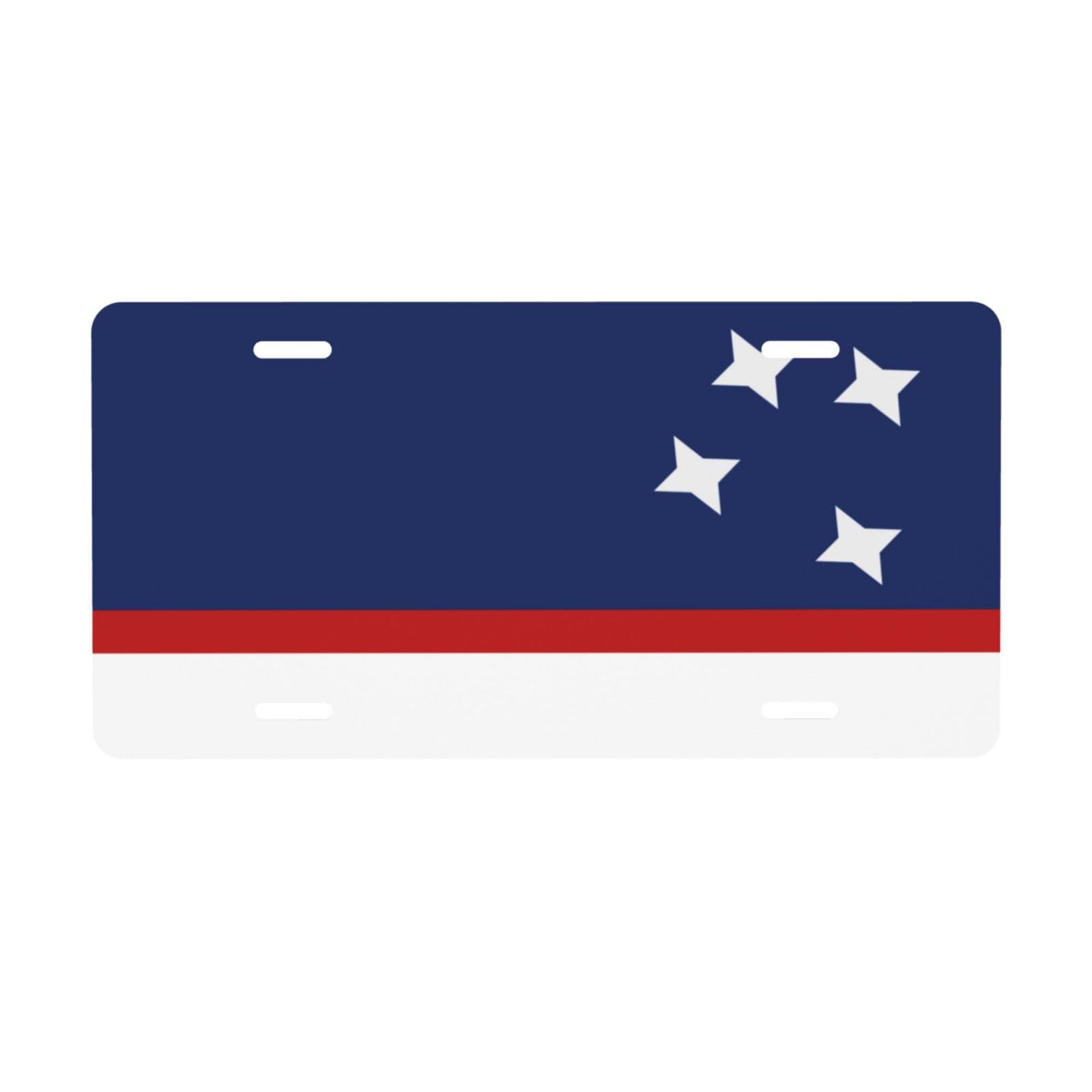 Patagonia Flag License Plate Cover - 6x12 Inch Aluminum Decorative Metal Car Plate - Novelty Vanity Tag for Front Bumper - Perfect for Outdoor Enthusiasts & Road Trips