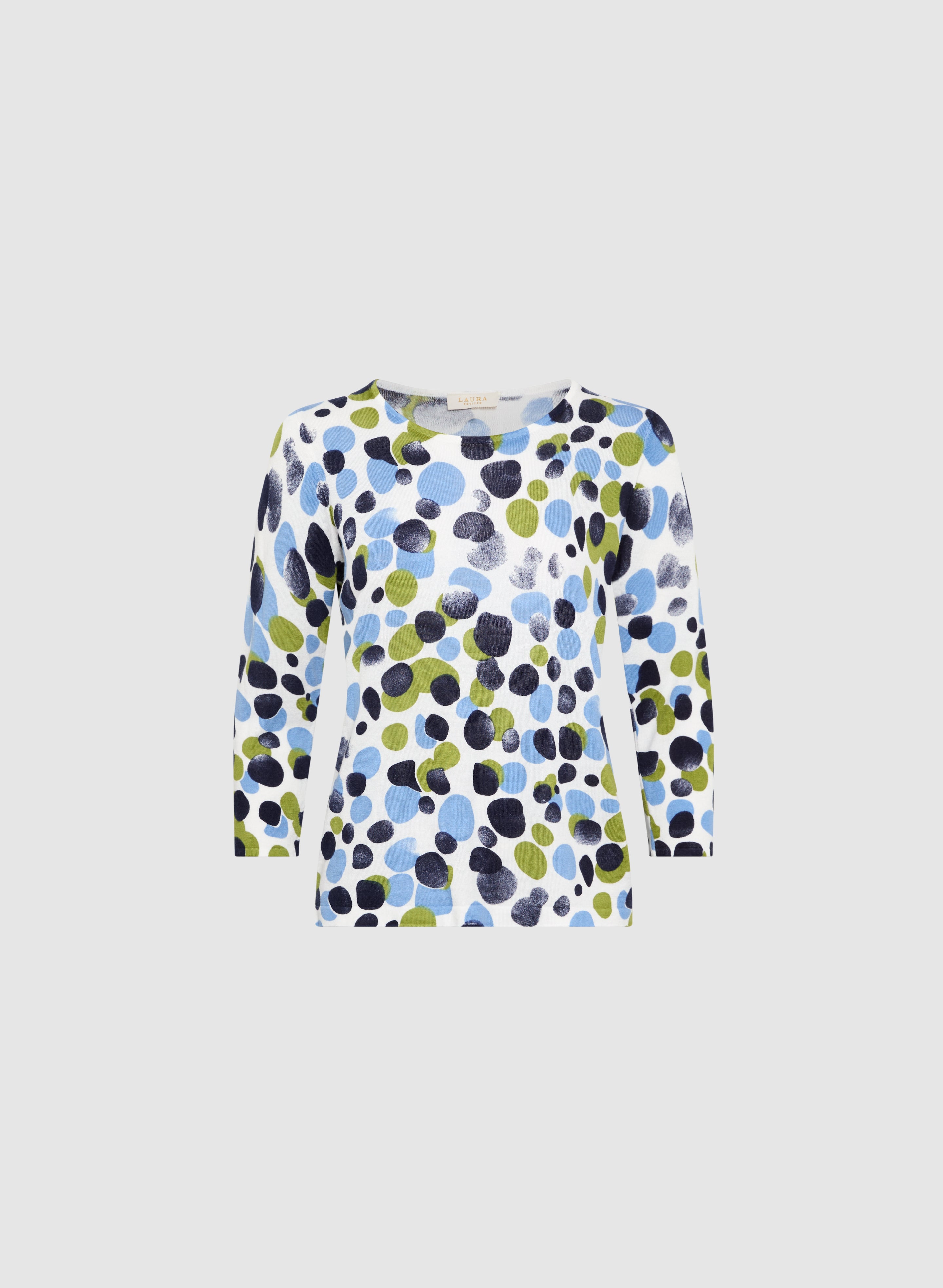 Stylish Dot Print Sweater for Women - Trendy Knit Pullover for Casual Wear & Fall Fashion - Perfect for Office, Dates & Cozy Outfits