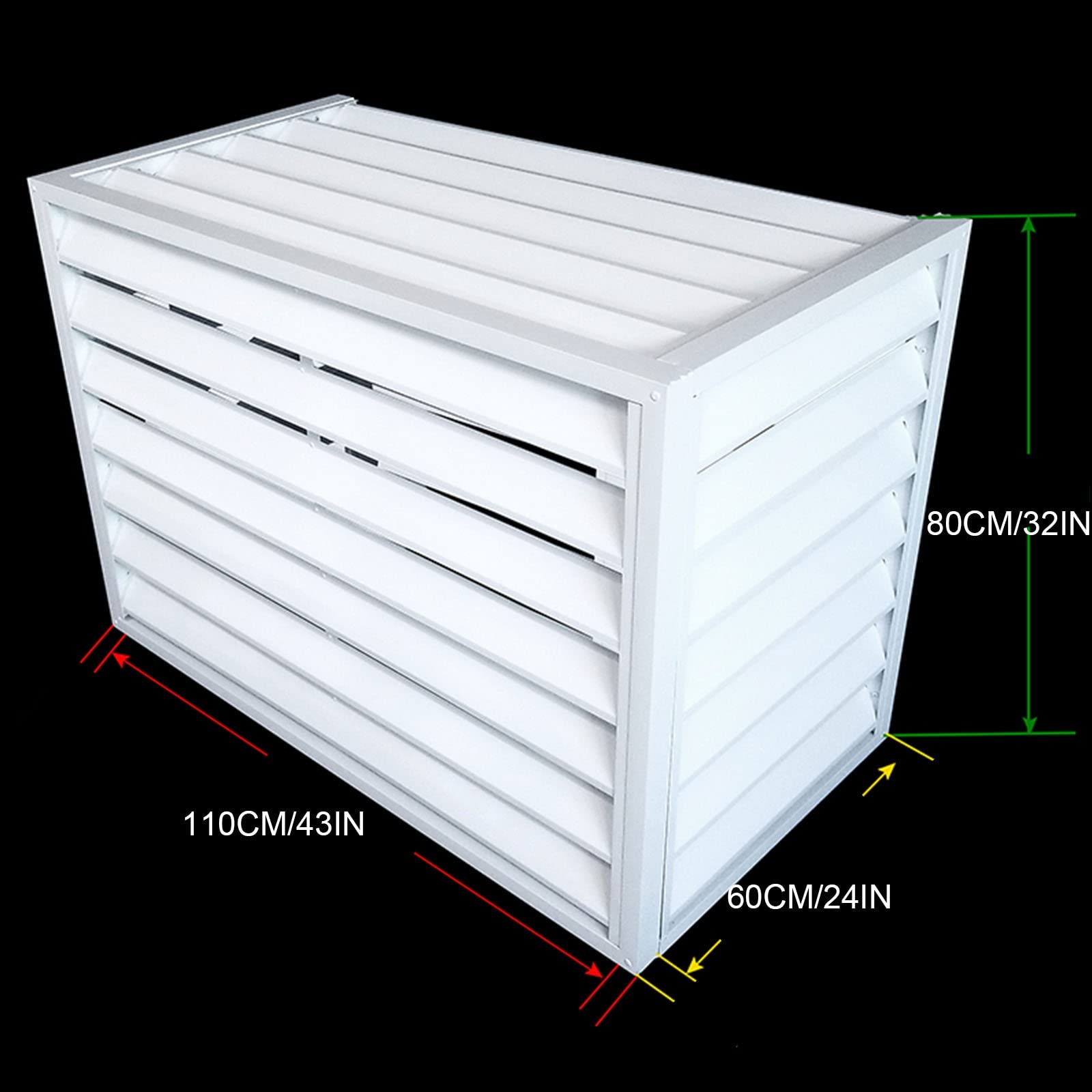 Mini Split Condenser Cover - Durable Outdoor AC Unit Cover to Protect & Hide Air Conditioner - Weatherproof Material for Indoor/Outdoor Use - Perfect for Home, Patio & Garden Protection
