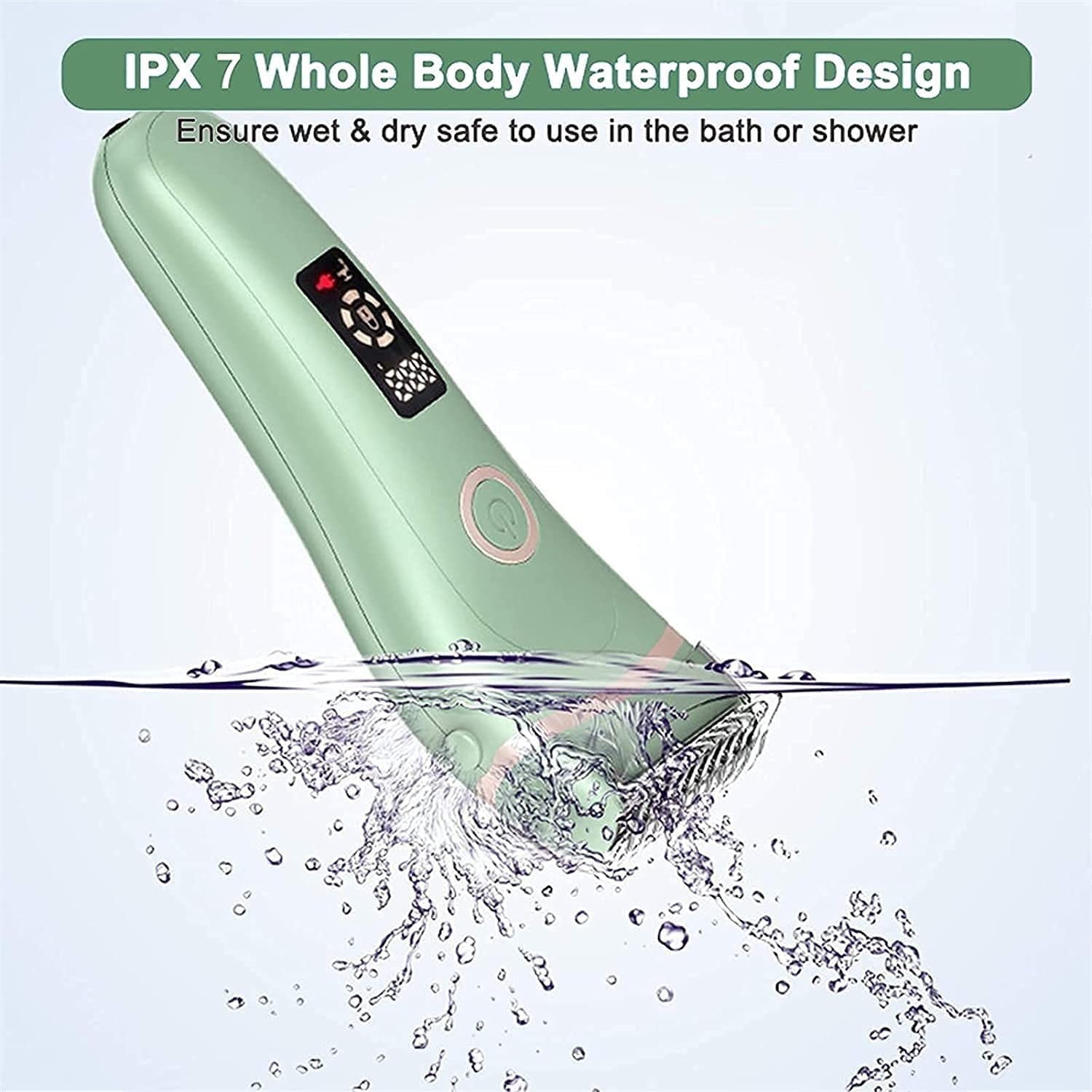 KouRy Women's Electric Epilator & Painless Hair Removal Razor with LED Light - For Arms, Underarms, Chin, Bikini & Legs - Perfect Gift for Smooth Skin at Home & Travel