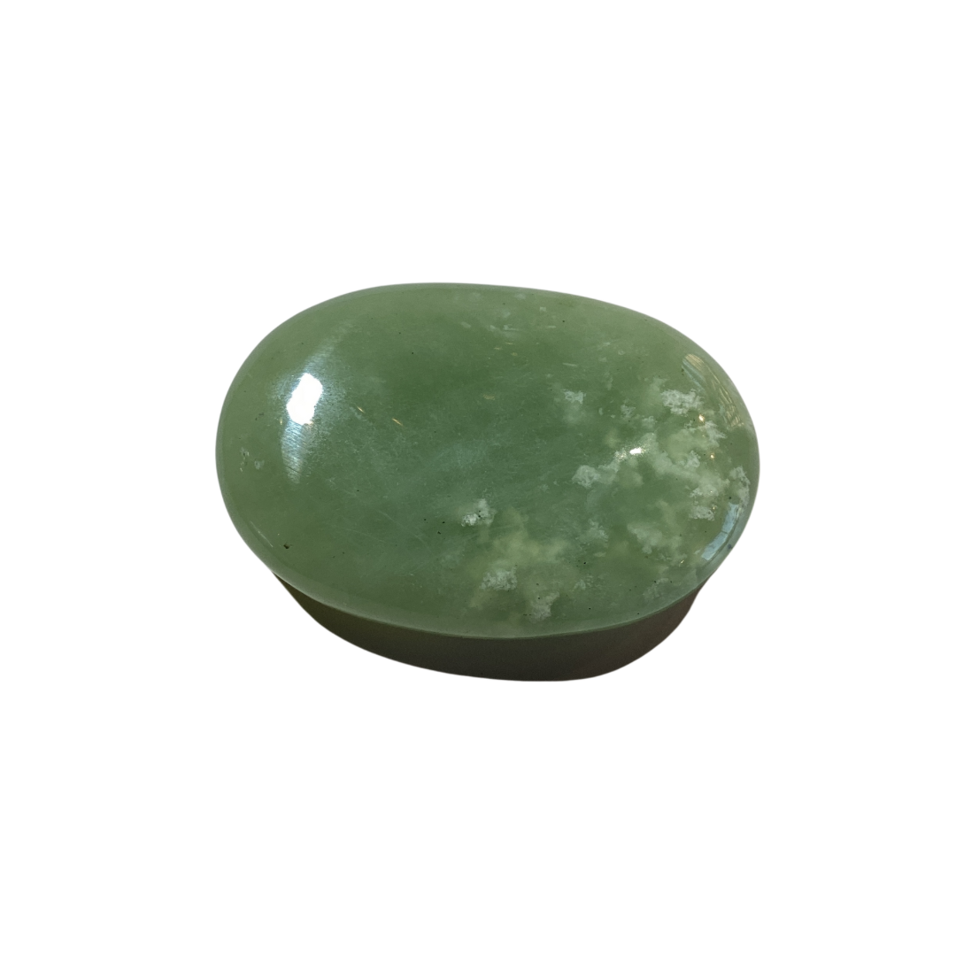 Natural Jade Palm Stone for Stress Relief & Meditation - Healing Crystal for Anxiety, Relaxation & Positive Energy - Perfect for Yoga, Reiki & Spiritual Practices