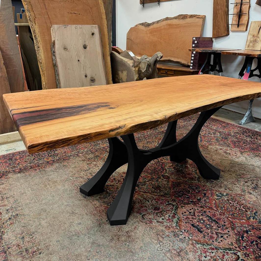 Heavy Duty Metal Table Base 328 Flutter 28H - Durable & Sturdy for Restaurant, Cafe, and Outdoor Furniture Use