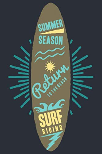Surf Riding Journal Book - 110 Lined Pages with Inspirational Quotes | Beach Themed Writing Notebook for Surfers, Travelers & Wave Enthusiasts | Perfect for Beach Trips, Surfing Adventures & Daily Reflections
