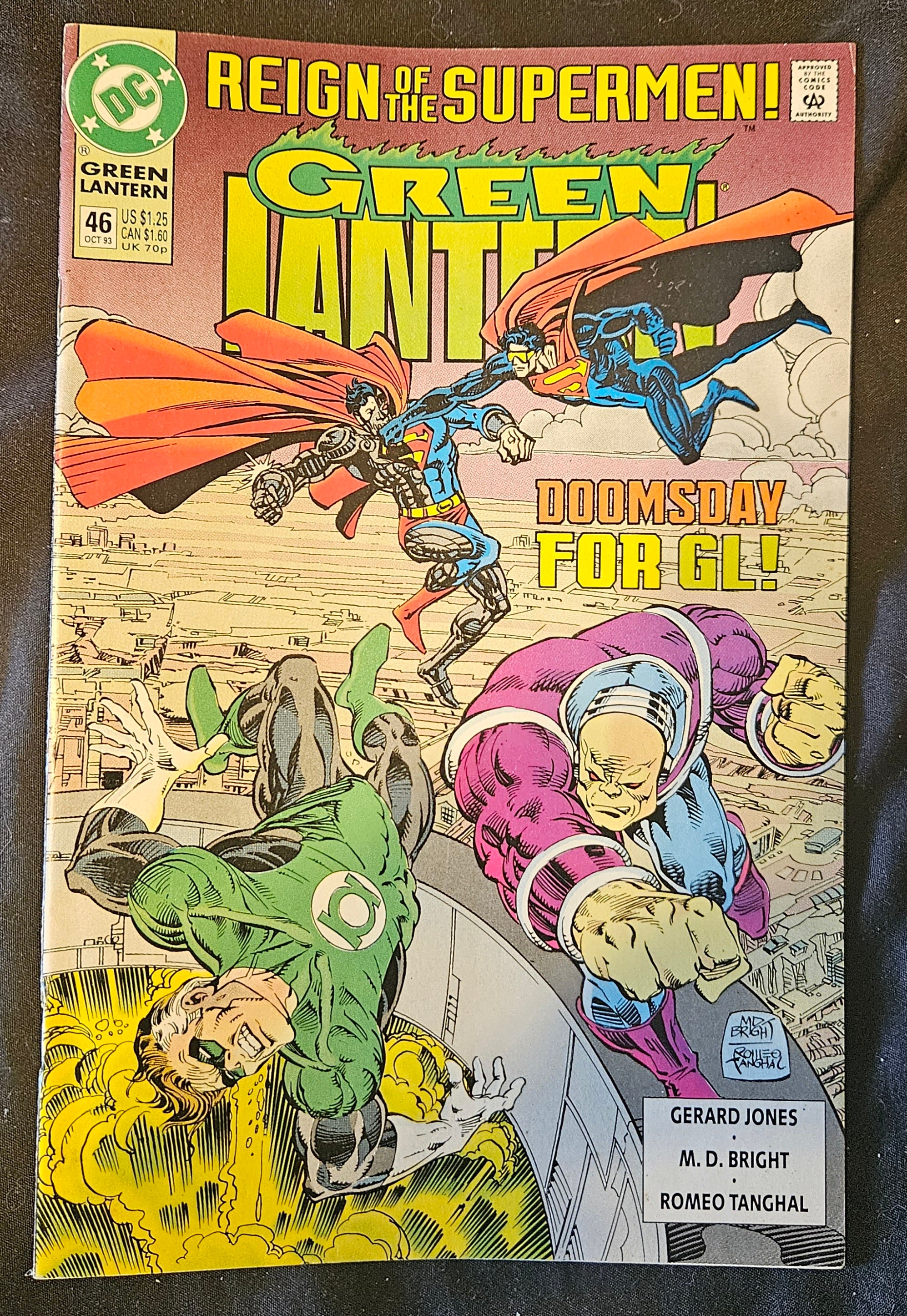 Green Lantern #46: The Black Circle | DC Comics 1994 Issue | Collectible Comic Book for Fans & Superhero Enthusiasts | Perfect for Display, Gifts & Comic Collections