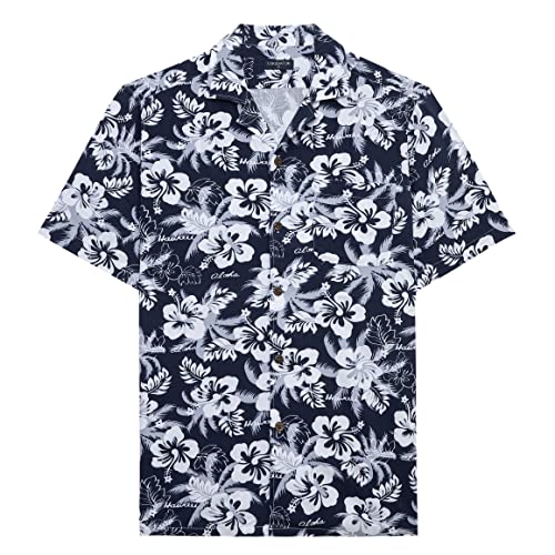 White Navy Floral