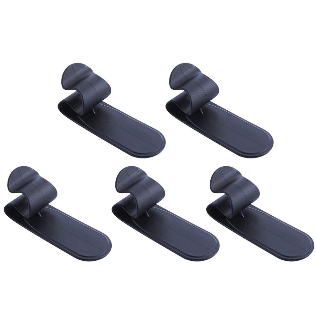 5Pcs Adhesive Umbrella Hooks - Strong Wall Mount Hangers for Car & Home Umbrella Storage - Waterproof Sticky Hooks for Auto, Office, Entryway Organization (Black) - Perfect for Rainy Days & Compact Spaces