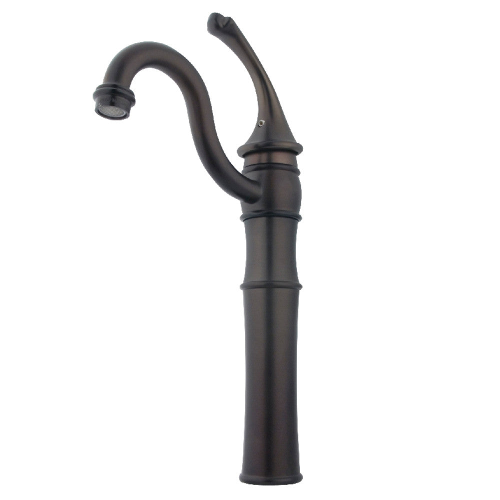 Kingston Brass KB3421GL Modern Vessel Sink Faucet - Single Hole Bathroom Sink Faucet with High Arc Spout for Vanity, Powder Room & Guest Bathroom