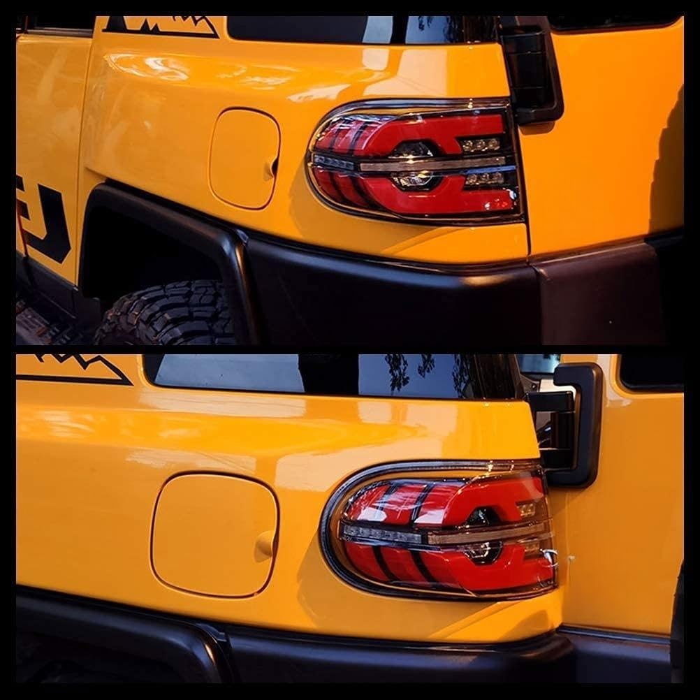 2007-2014 Toyota FJ Cruiser LED Tail Lights with Start-up Animation, DRL & Sequential Turn Signals - Clear Rear Lamp Assembly | Off-Road & Night Driving Safety Upgrade