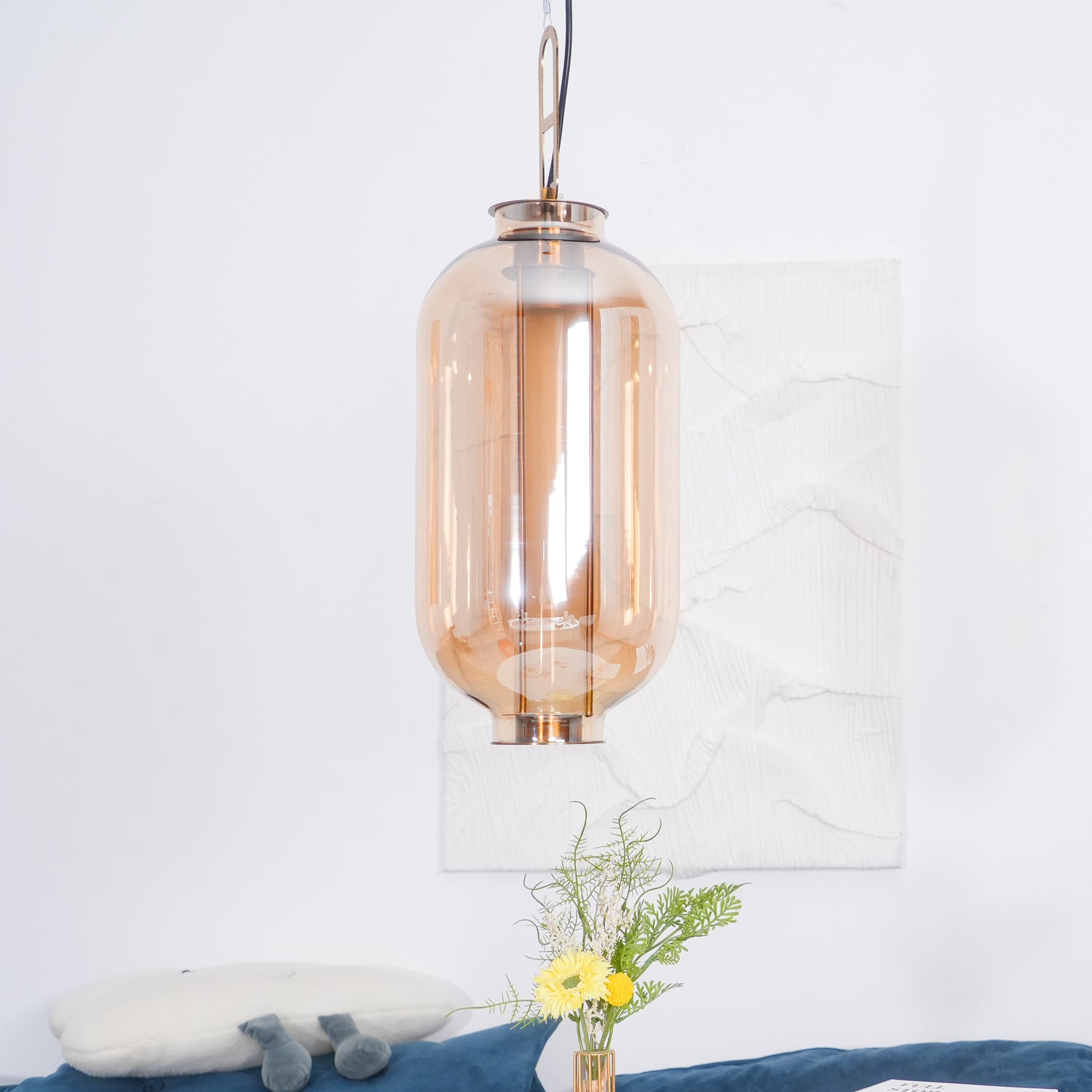 Bai Family Pendant Light - Modern Glass Ceiling Light Fixture for Dining Room, Kitchen Island & Bedroom Decor | Dimmable Hanging Chandelier