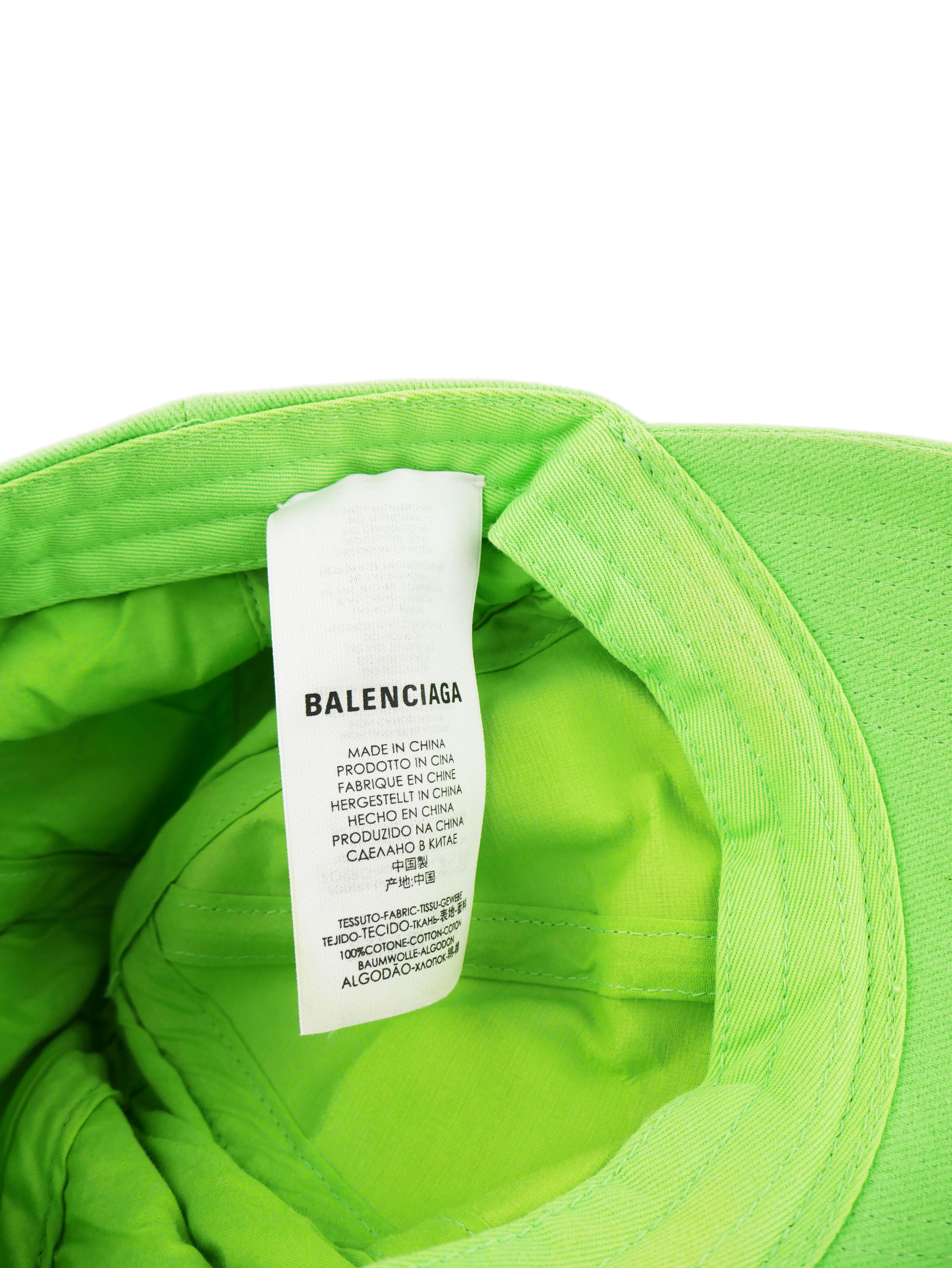 Balenciaga Green Logo Cap for Men & Women - Stylish Designer Baseball Hat for Fashion & Outdoor Activities