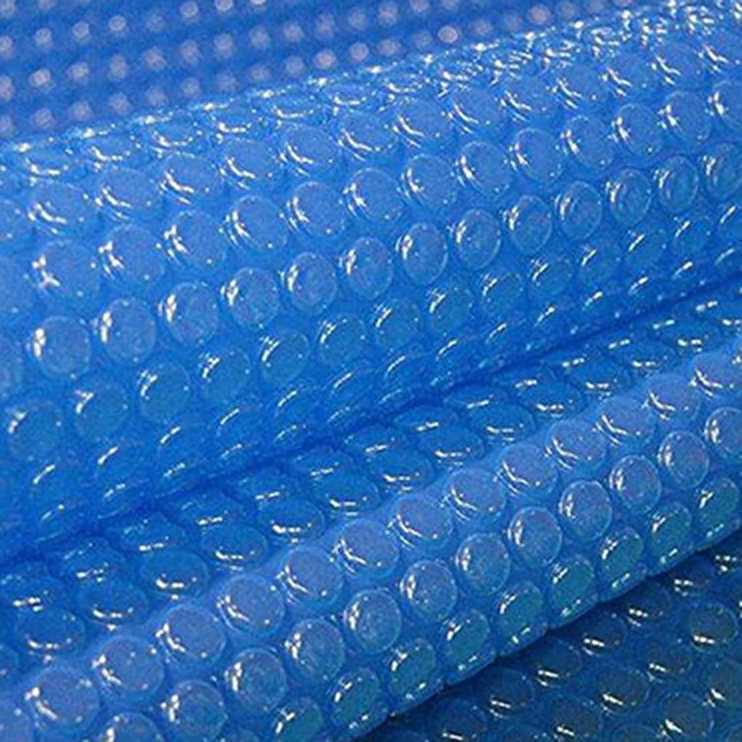 Premium Summer Swimming Pool Cover - Heat Insulation & UV Protection Film for In-Ground & Above-Ground Pools - Blue 4x4m (13ftx13ft) - Extends Swimming Season & Reduces Water Evaporation