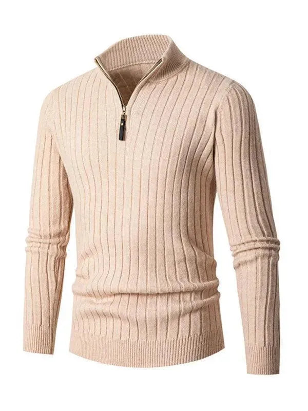 Premium Stretch Men's Turtleneck Sweater - Comfortable Slim Fit Winter Knit Top for Casual Wear & Office Outfits