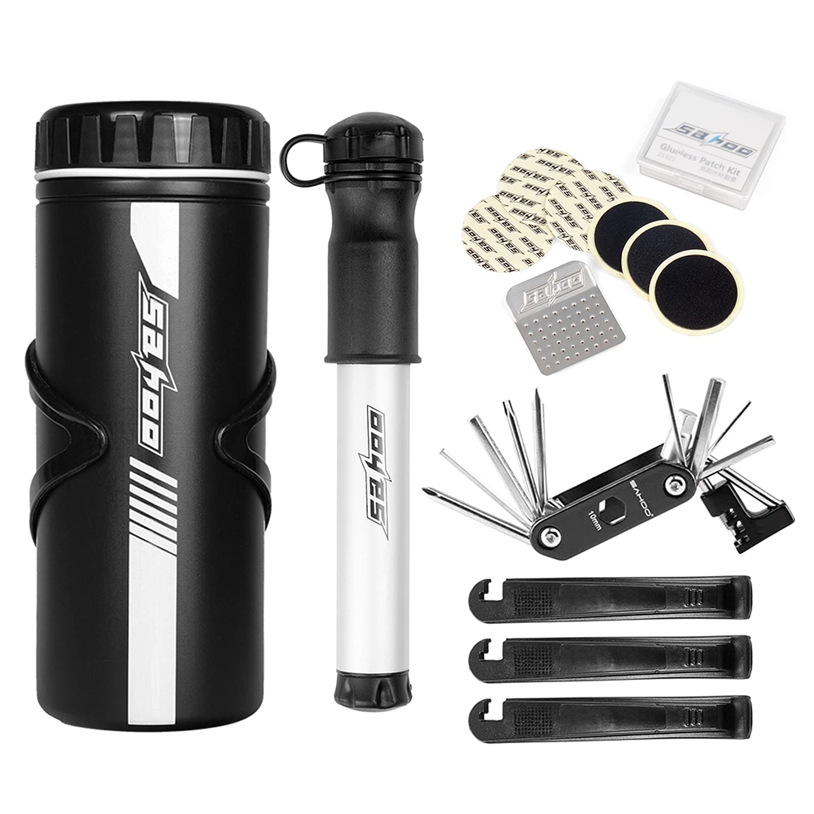14-in-1 Bike Repair Tool Kit with Mini Pump & 750ml Storage Bottle – Multi-Function Bicycle Maintenance Set for Road & Mountain Bikes | Perfect for On-the-Go Repairs & Emergency Cycling Gear