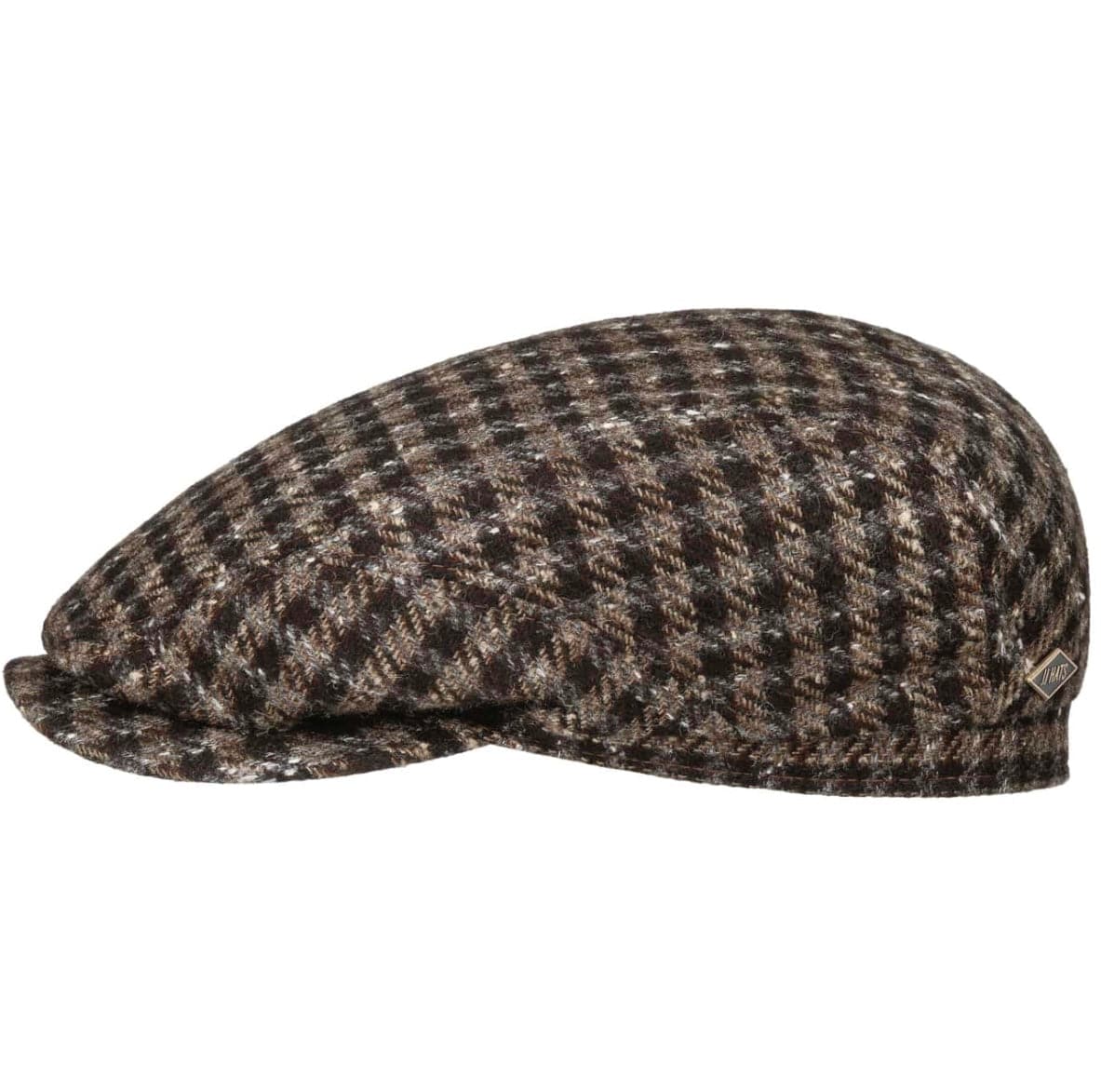 JJ Hats Premium Vichy Cashmere & Silk Driver Cap for Men - Stylish Vintage Flat Cap for Casual Wear, Golf, and Outdoor Activities