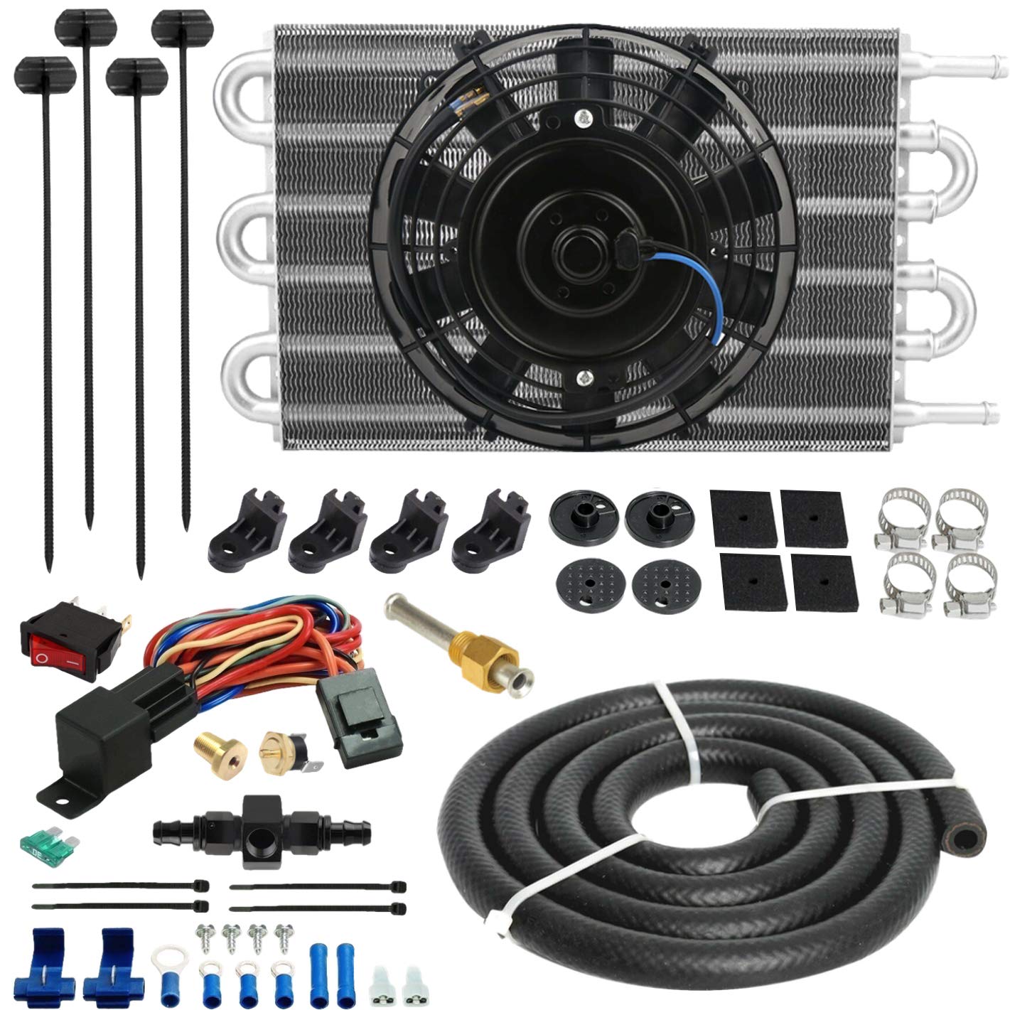 American Volt 6 Row High Performance Transmission Oil Cooler with 6
