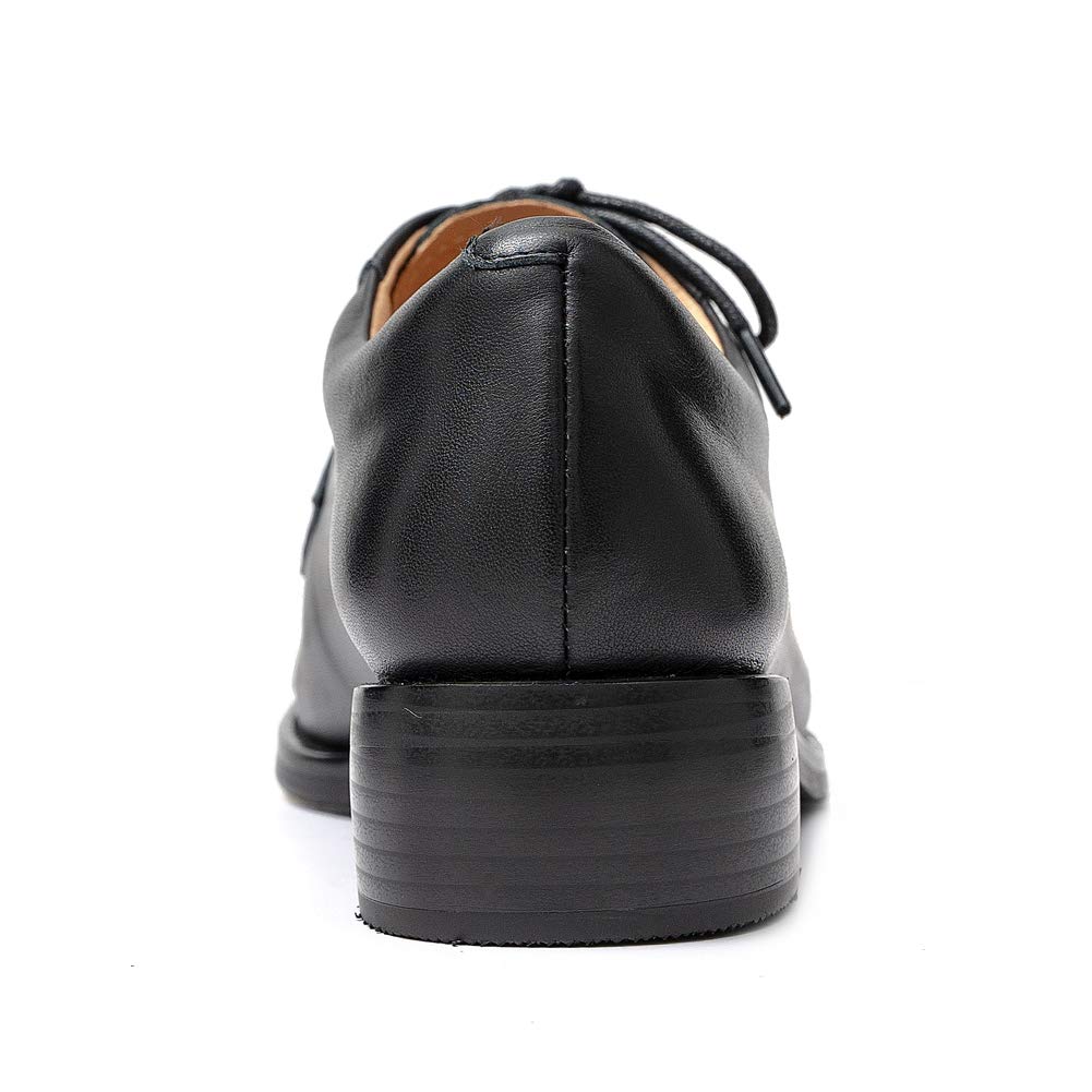 Stylish Women's Lace-Up Leather Oxford Dress Shoes - Perfect for Office, Wedding & Formal Occasions