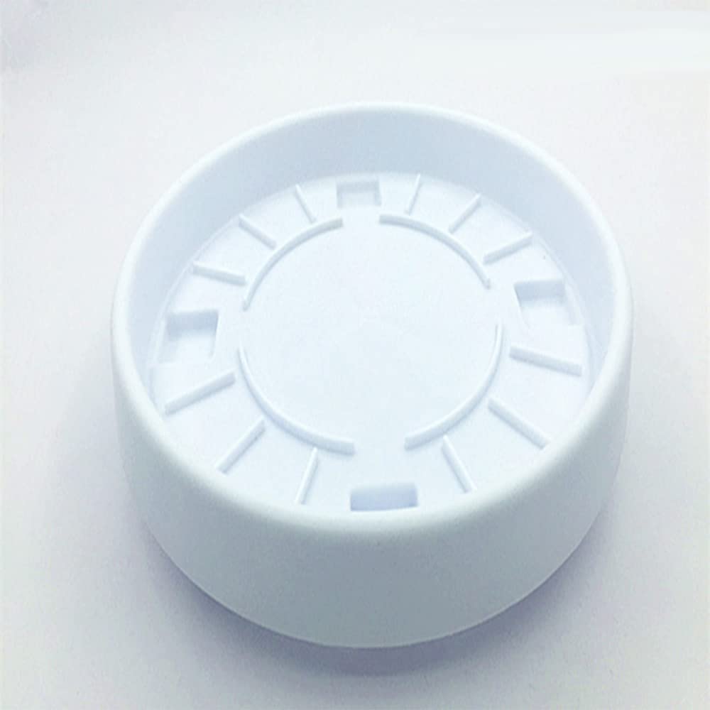 White Resin Flower Pot Tray with Concealed Pulley - 25CM Ultra-Low Chassis Plant Saucer for Indoor/Outdoor Plants - Perfect for Home Decor, Garden, and Balcony Use