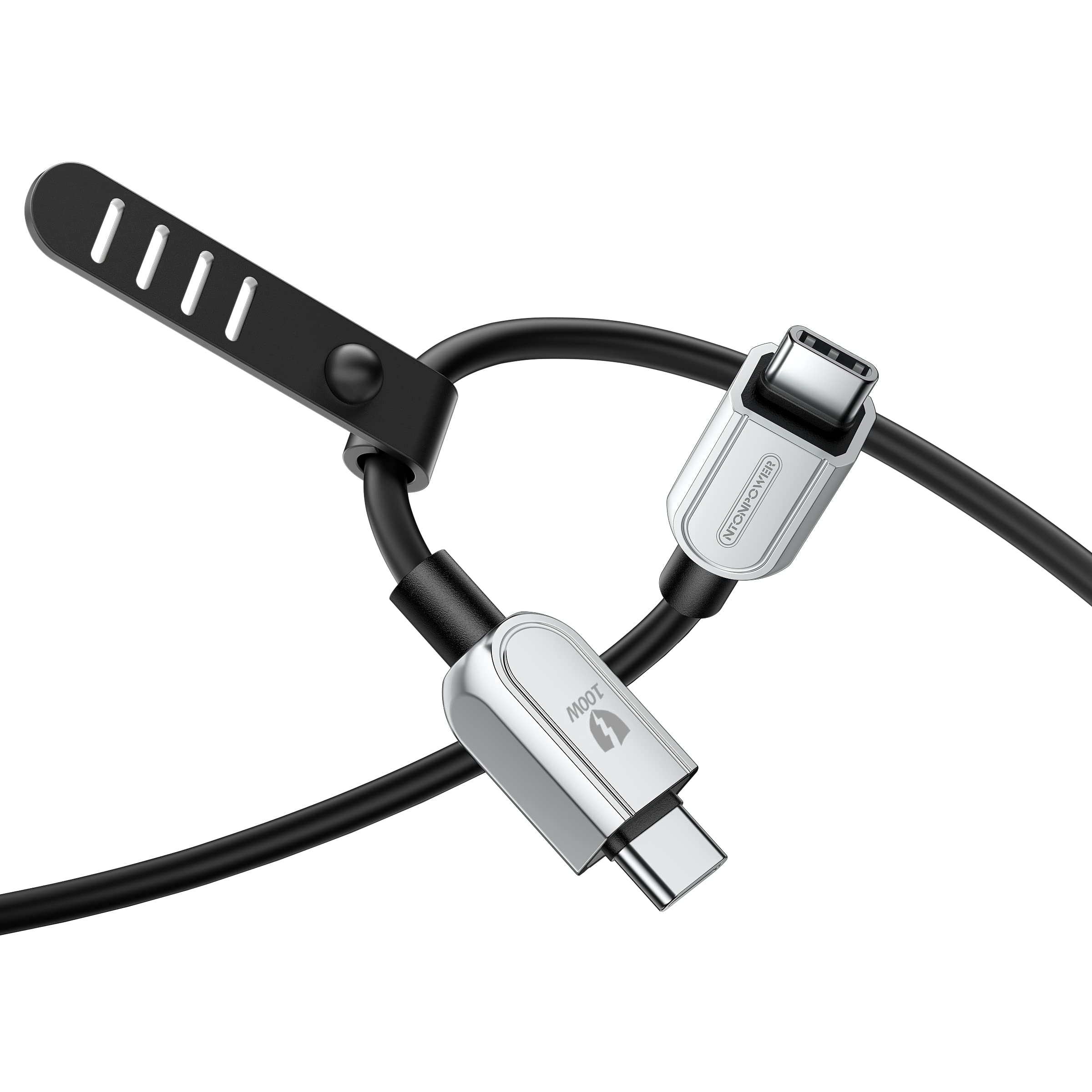 NTONPOWER 6.6FT USB C to USB C Cable 100W Fast Charging - Type C to Type C Charger Cord for MacBook Pro/Air, iPad Pro/Air, Samsung Galaxy, Pixel, Nintendo Switch & Steam Deck | Durable Silicone Cable for Home, Office & Travel Charging
