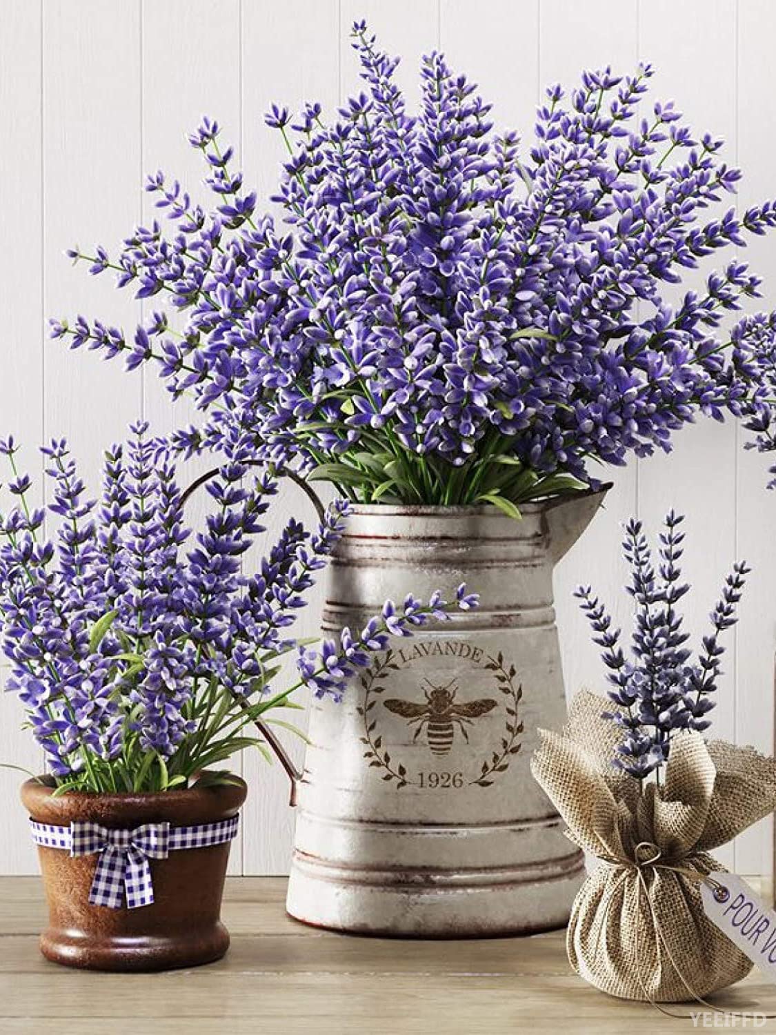5D Diamond Painting Kit - Lavender Flower Scenery DIY Mosaic Embroidery Cross Stitch Art with Full Round Drills (12x16 Inch) - Perfect for Home Decor, Wall Art & Relaxing Craft Projects
