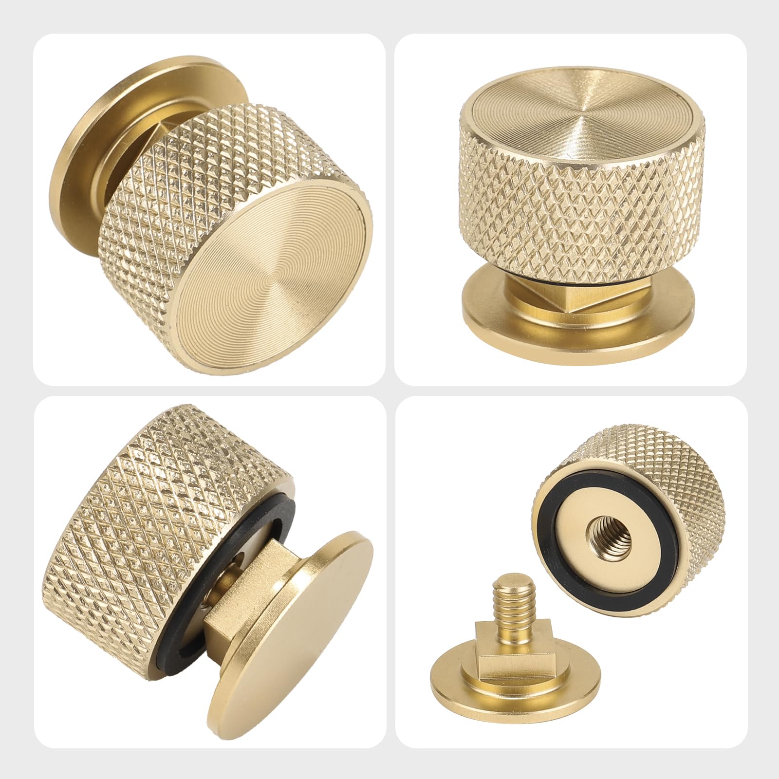 3Mirrors Welding Hood Pipeliner Fasteners - Gold Welding Helmet Headgear Replacement Parts for Professional Welders & DIY Projects - Ideal for Construction, Metal Fabrication & Automotive Repair